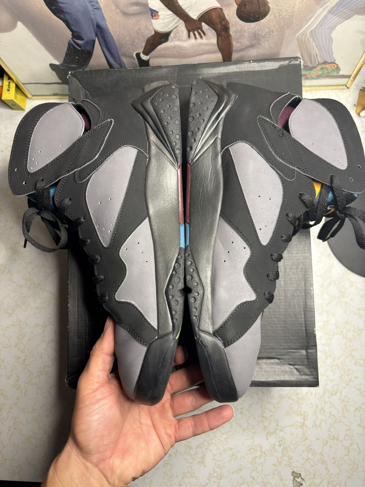 Jordan Brand Air Jordan 7 Retro 2015 Bordeaux 2015 Size US 13 / EU 46 - 3 Thumbnail