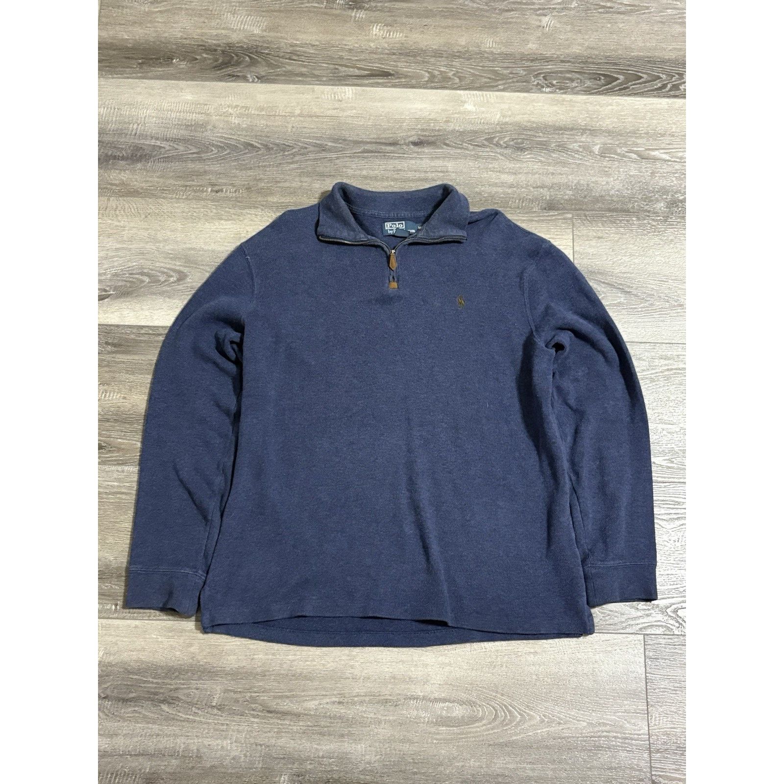Polo Ralph Lauren Vintage 90s Polo Ralph Lauren Navy Quarter Zip - Mens Medium Size US M / EU 48-50 / 2 - 1 Thumbnail
