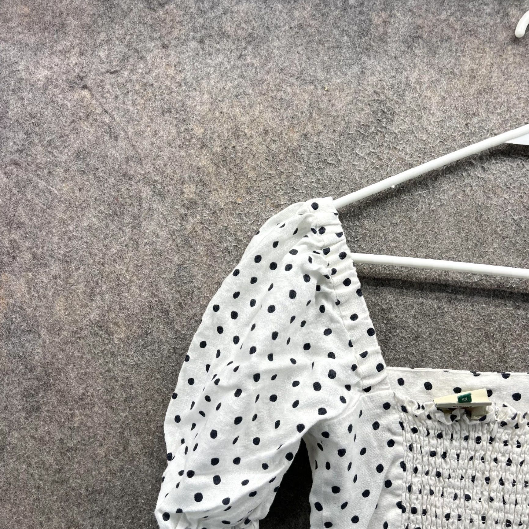 Farm Rio Farm Rio Dress Womens XS White Polka Dot Square Neck Puff Sleeve Mini Sundress Size XS / US 0-2 / IT 36-38 - 6 Thumbnail