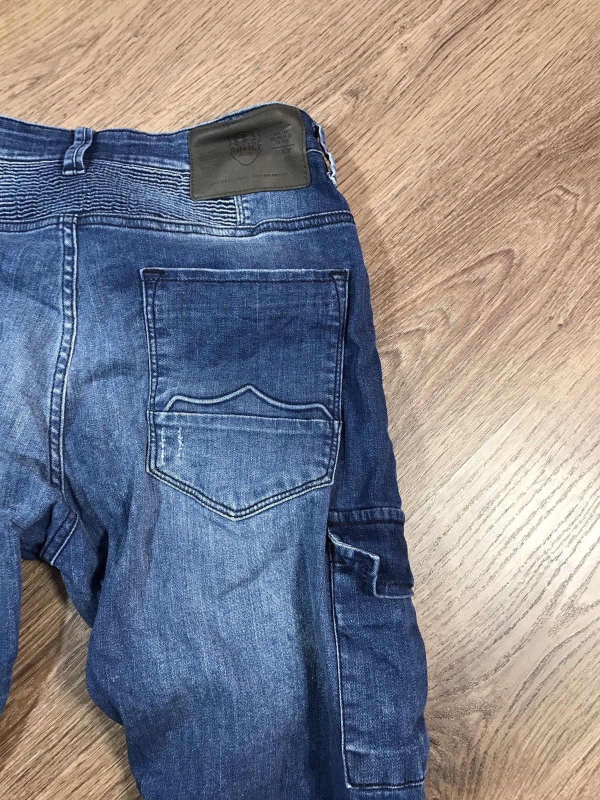 Vintage Vintage Police 883 Denim Biker Pants Jeans Size US 34 / EU 50 - 15 Thumbnail