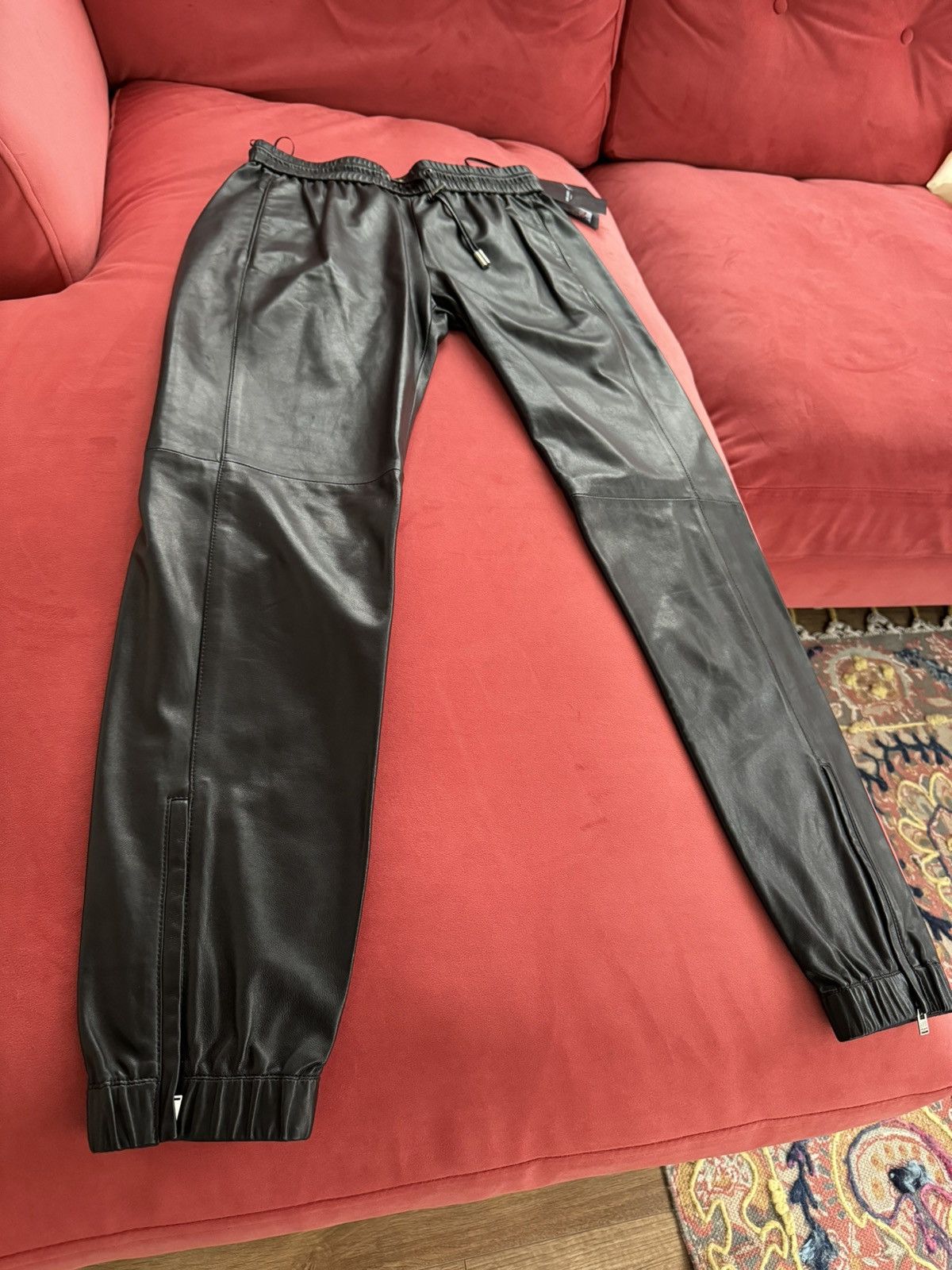 Saint Laurent Paris Saint Laurent super soft leather trousers, size 36 Fr, S Size 26" / US 2 / IT 38 - 2 Thumbnail