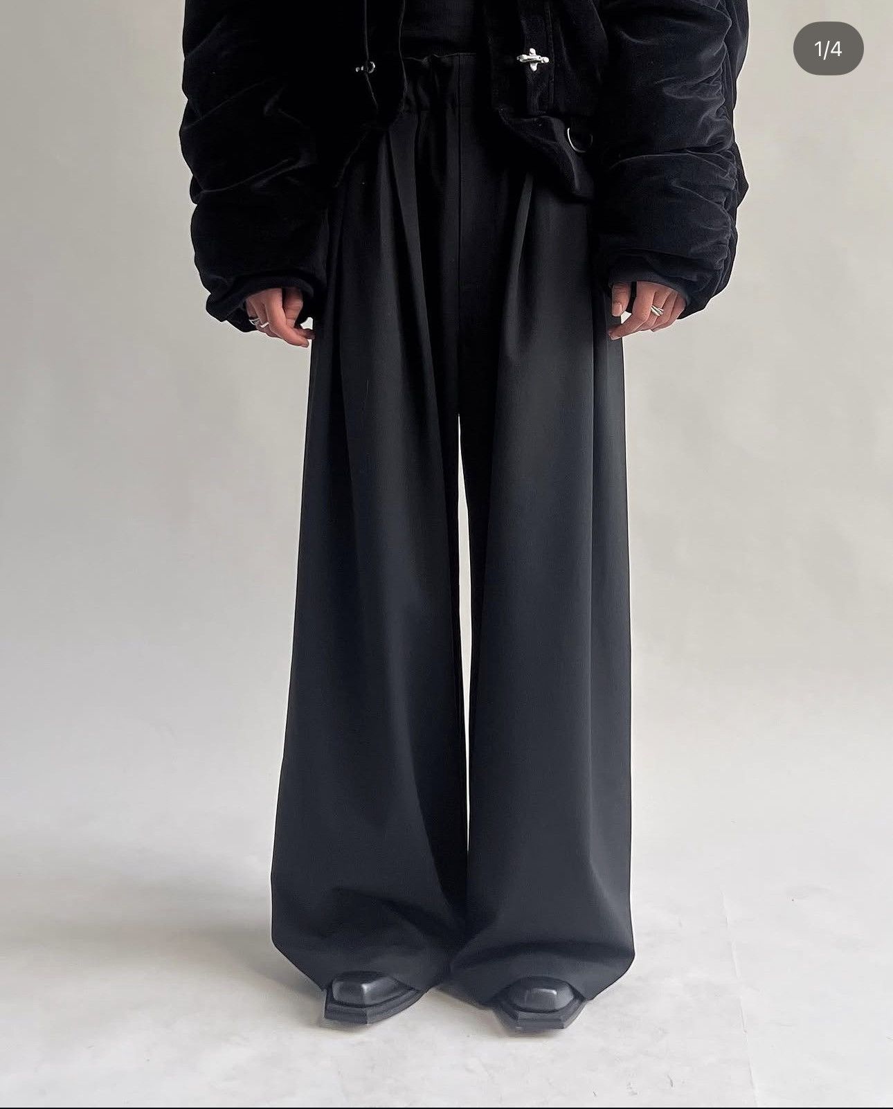 Unvain Studios UNVAIN STUDIOS “HUNG” ENTITY WIDE-LEG SUITPANTS Size US 32 / EU 48 - 6 Thumbnail
