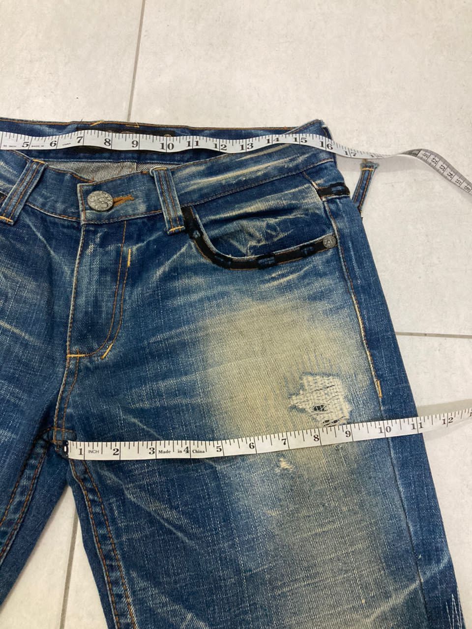 Hysteric Glamour Vintage Jeans Studio R.P Skulls Size US 32 / EU 48 - 13 Thumbnail