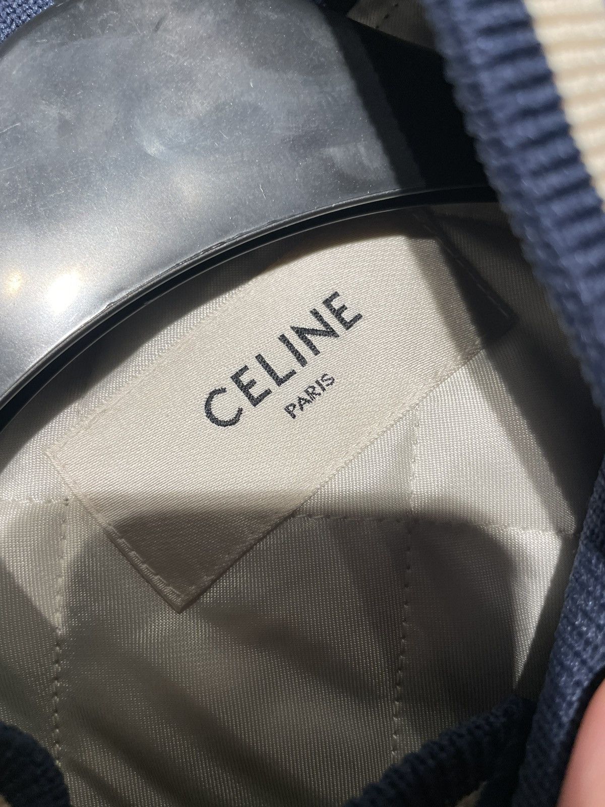 Celine Logo-Appliquéd Striped Satin Bomber Jacket Size US M / EU 48-50 / 2 - 3 Thumbnail