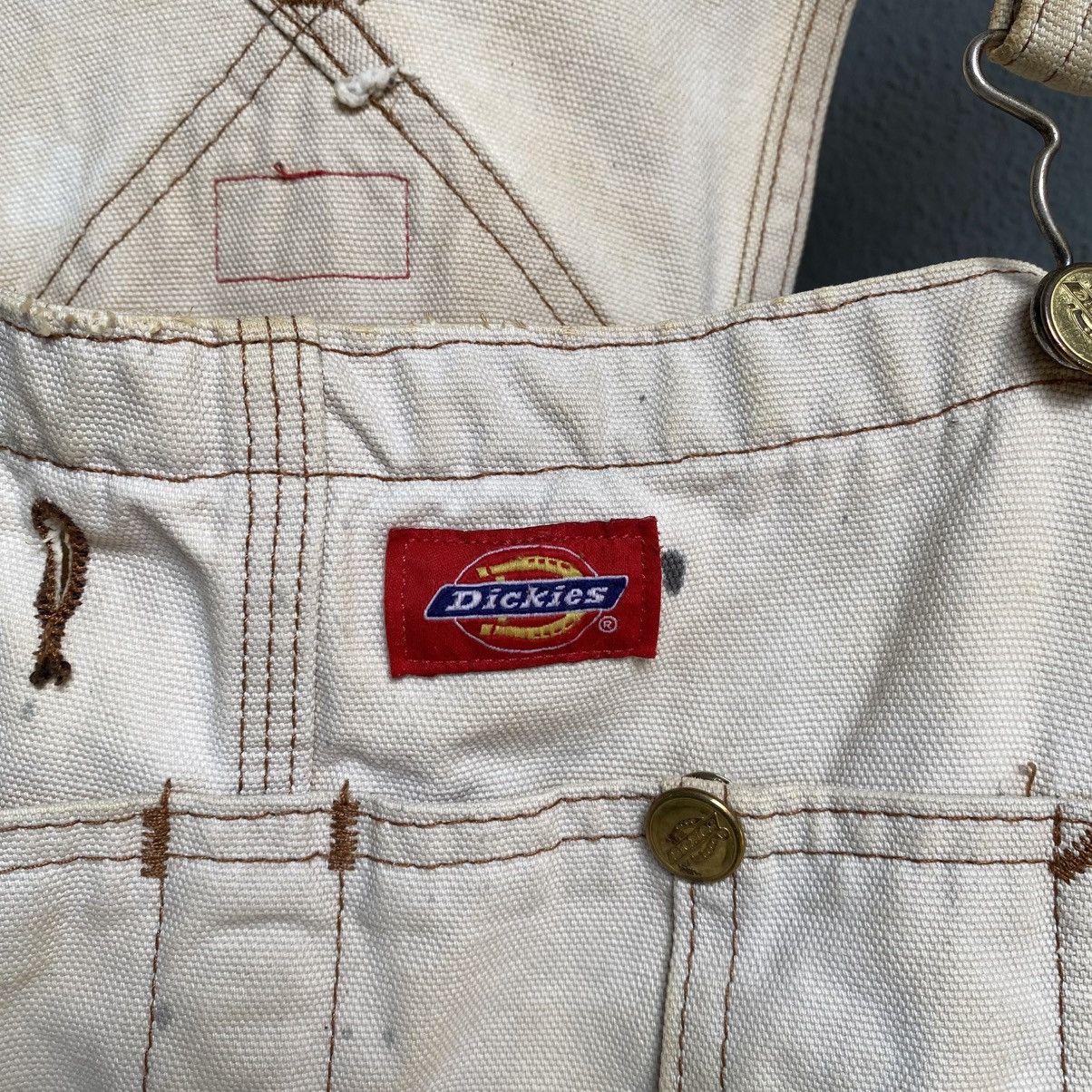 Dickies Vintage Dickies Workwear Overalls - Distressed Cream Size US 32 / EU 48 - 15 Thumbnail