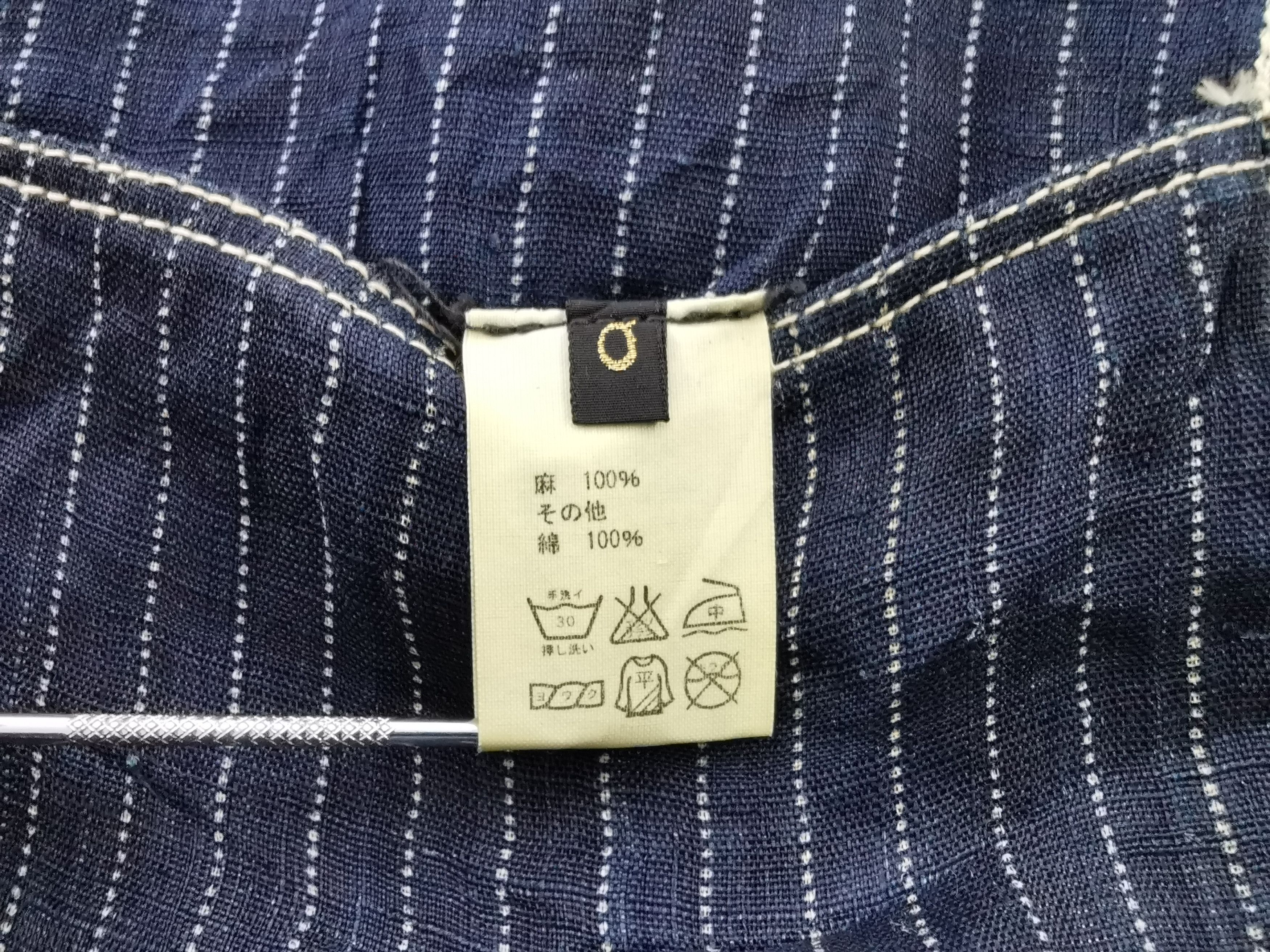 Kapital Vintage 90's Kapital Indigo Hickory Hemp Denim Jacket Size US M / EU 48-50 / 2 - 6 Thumbnail