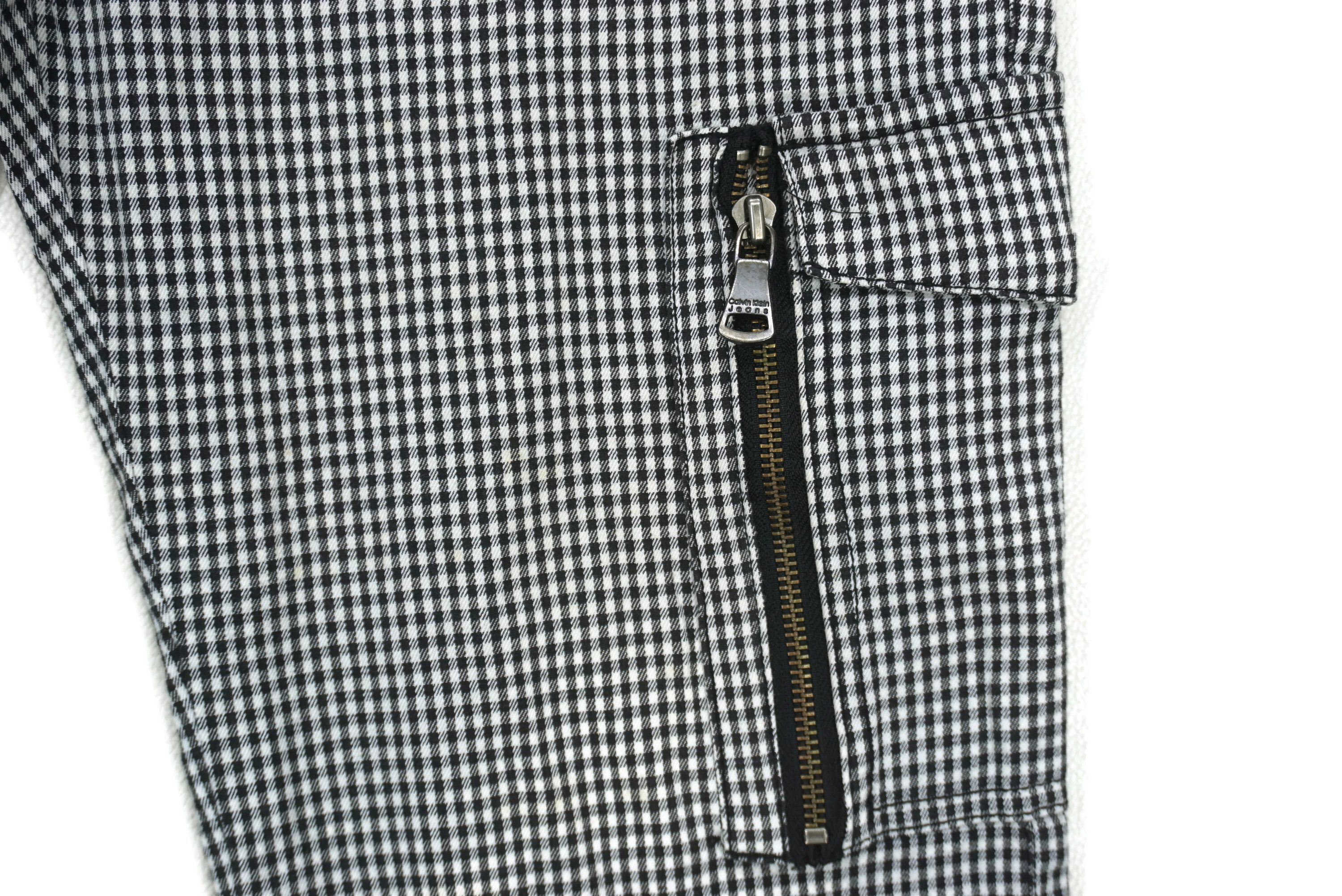 Calvin Klein CK Pants Size W34xL31 Checkered Tactical Golf Cargo Pants Size US 34 / EU 50 - 6 Thumbnail