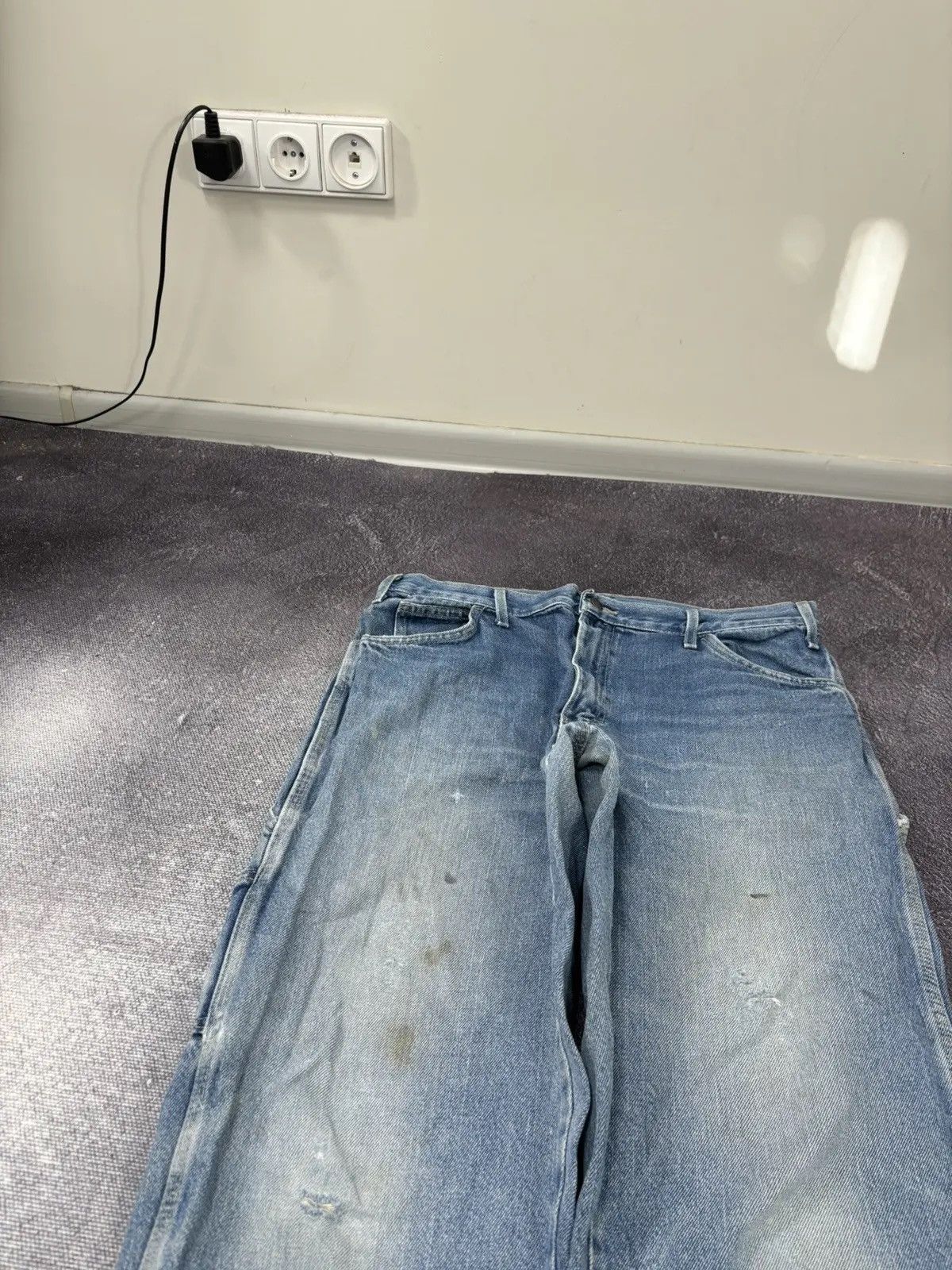 Dickies × Vintage Vintage Dickies USA Relaxed Fit Faded Light Blue Denim Jeans Size US 36 / EU 52 - 6 Thumbnail