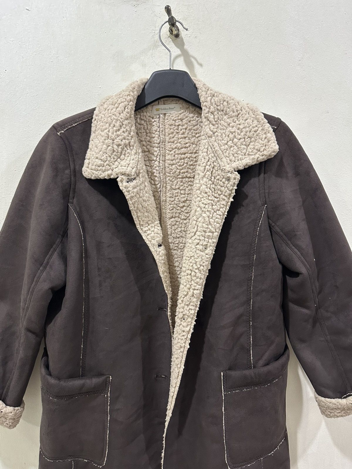 Golden Bear VTG GOLDEN BEAR Faux Shearling Jacket Size L / US 10 / IT 46 - 5 Thumbnail