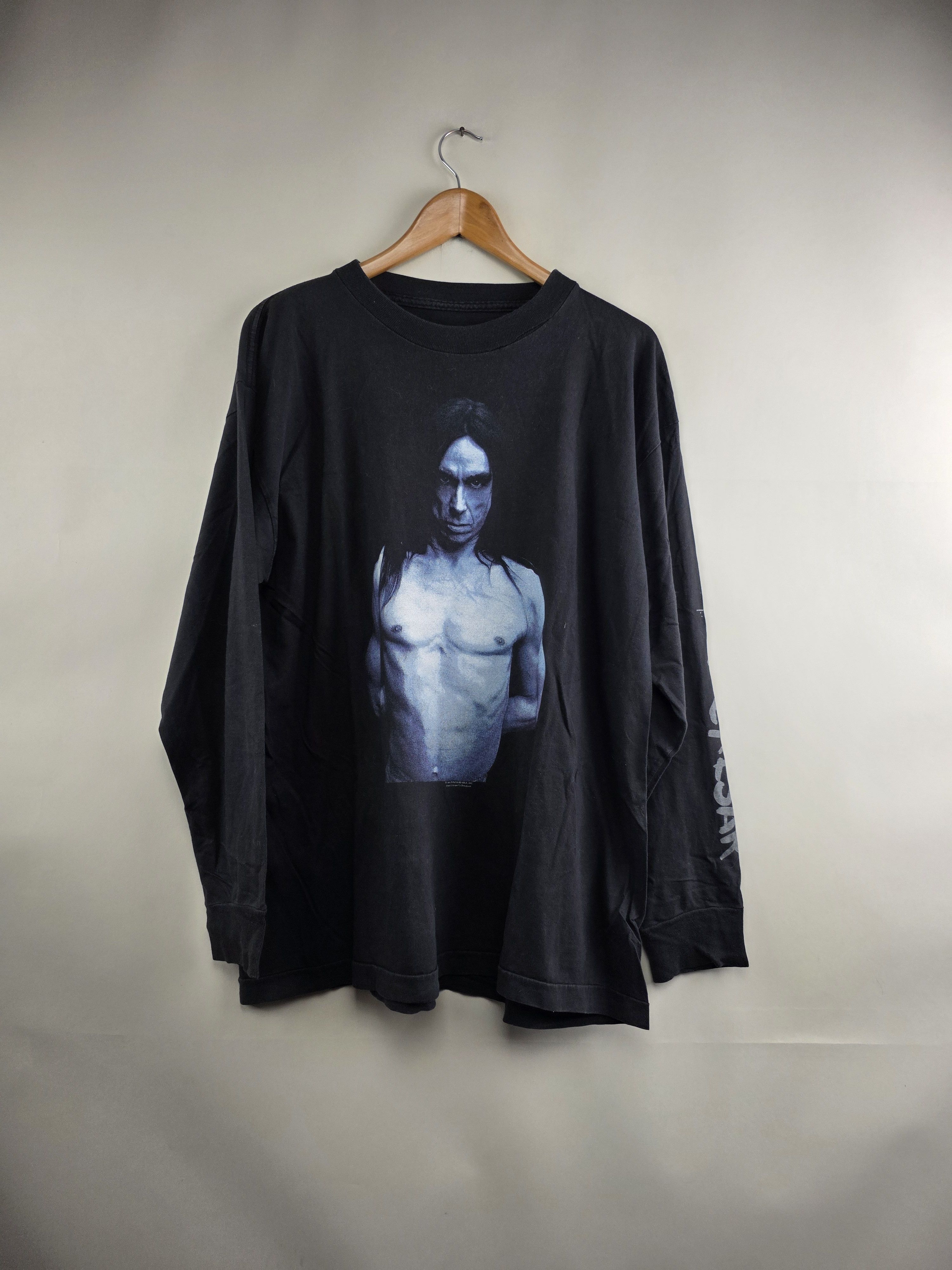 Band Tees × Vintage 1993 Iggy Pop American Caesar Long-sleeve XL 23.5" 29.5" Size US XL / EU 56 / 4 - 6 Thumbnail