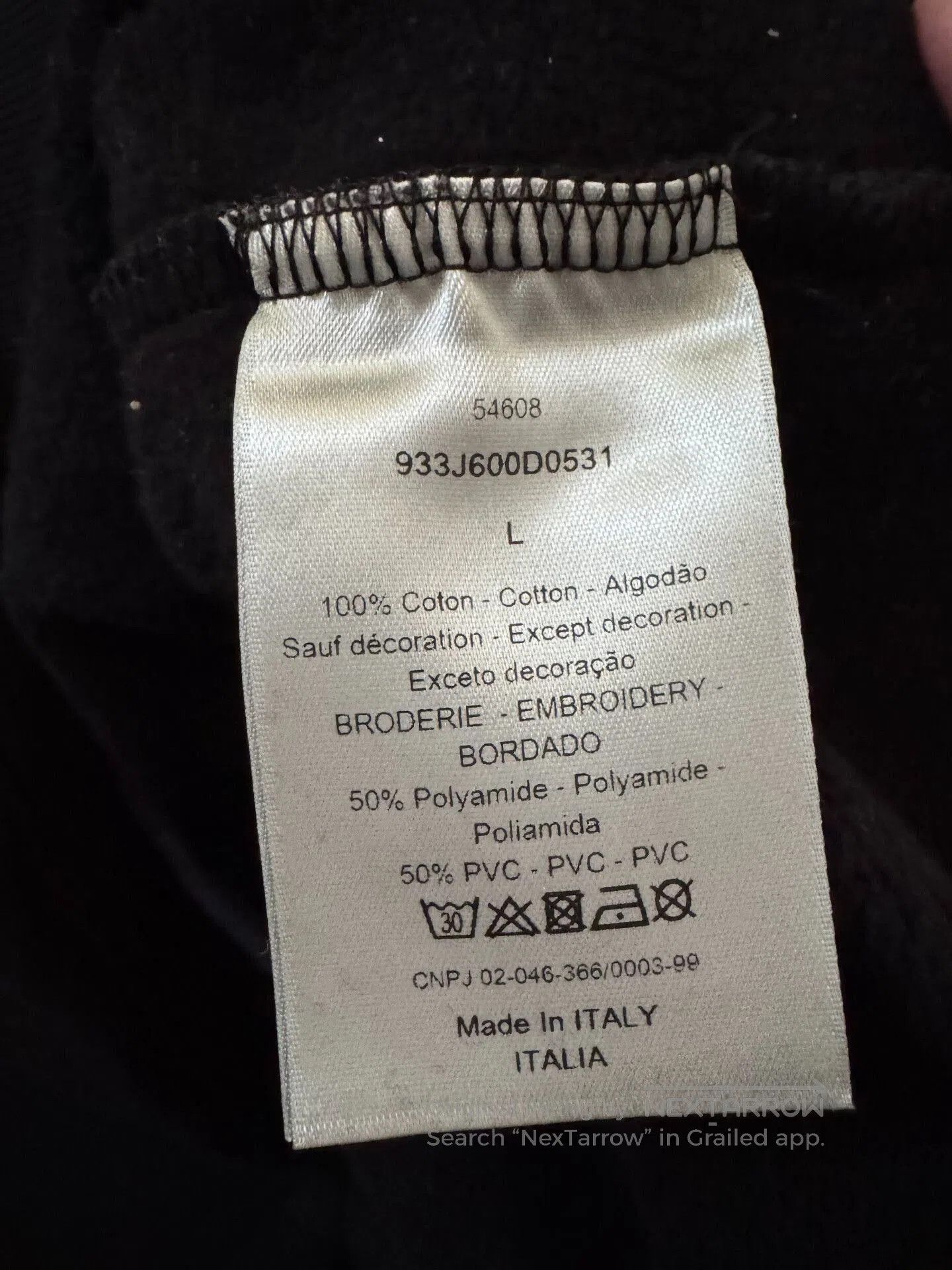 Dior dior logo hoodie in black color. Size US L / EU 52-54 / 3 - 4 Thumbnail