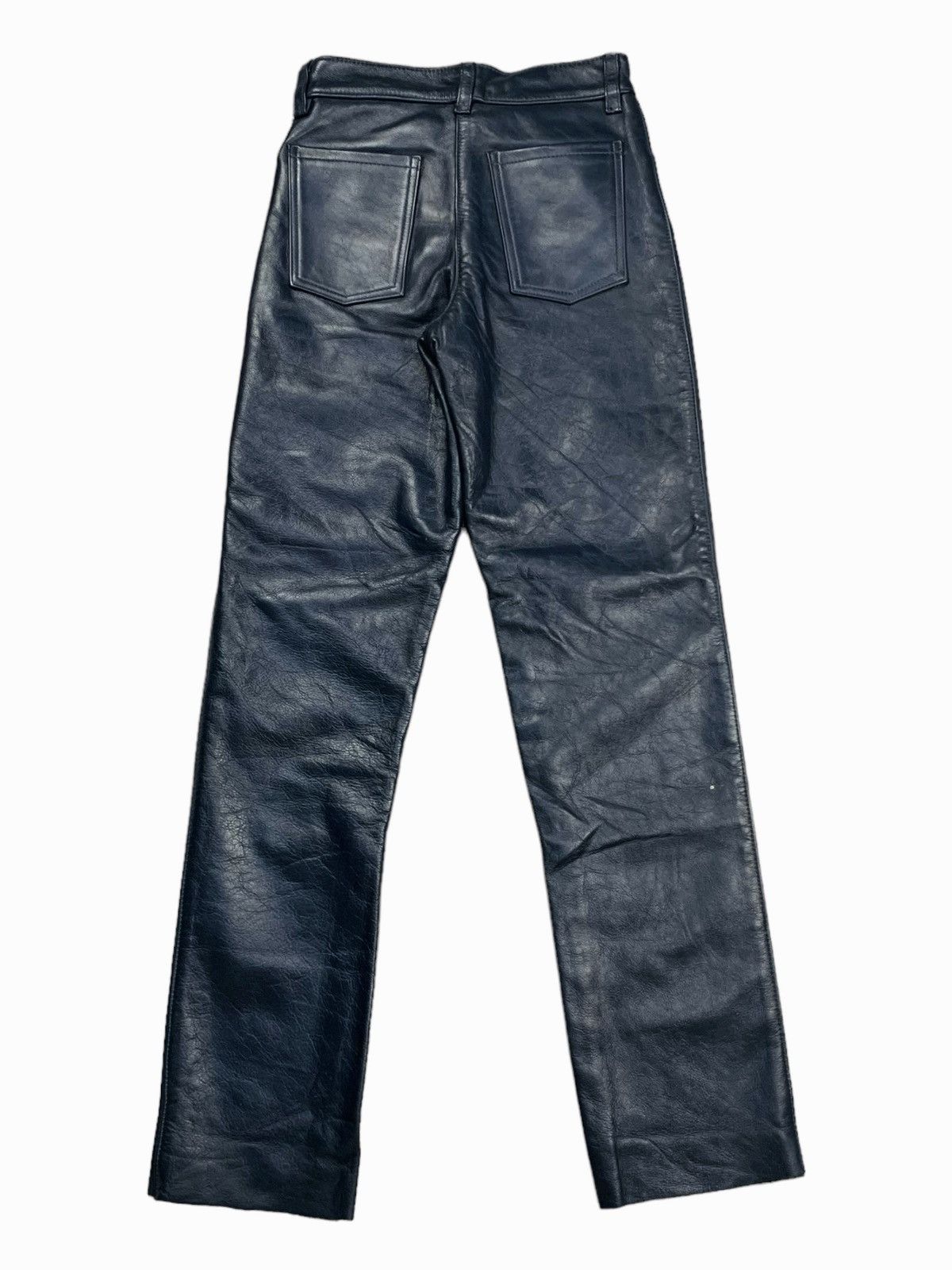 Kadoya 2000s Vanson - Indigo Leather Pants Size US 28 / EU 44 - 2 Thumbnail