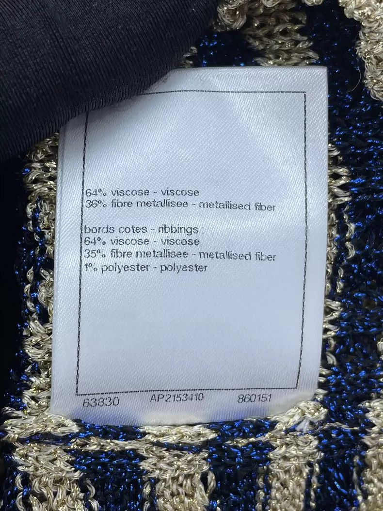 Chanel Chanel 24S gold thread knitted striped vest Size XXS / US 00 / IT 34 - 7 Thumbnail
