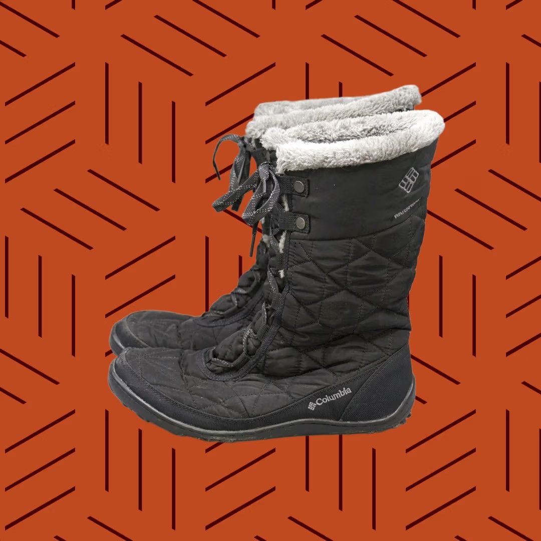 Vintage Columbia Minx Mid II Omni-Heat Waterproof Winter Boots Black Womens 9 Size US 10 / IT 40 - 1 Thumbnail