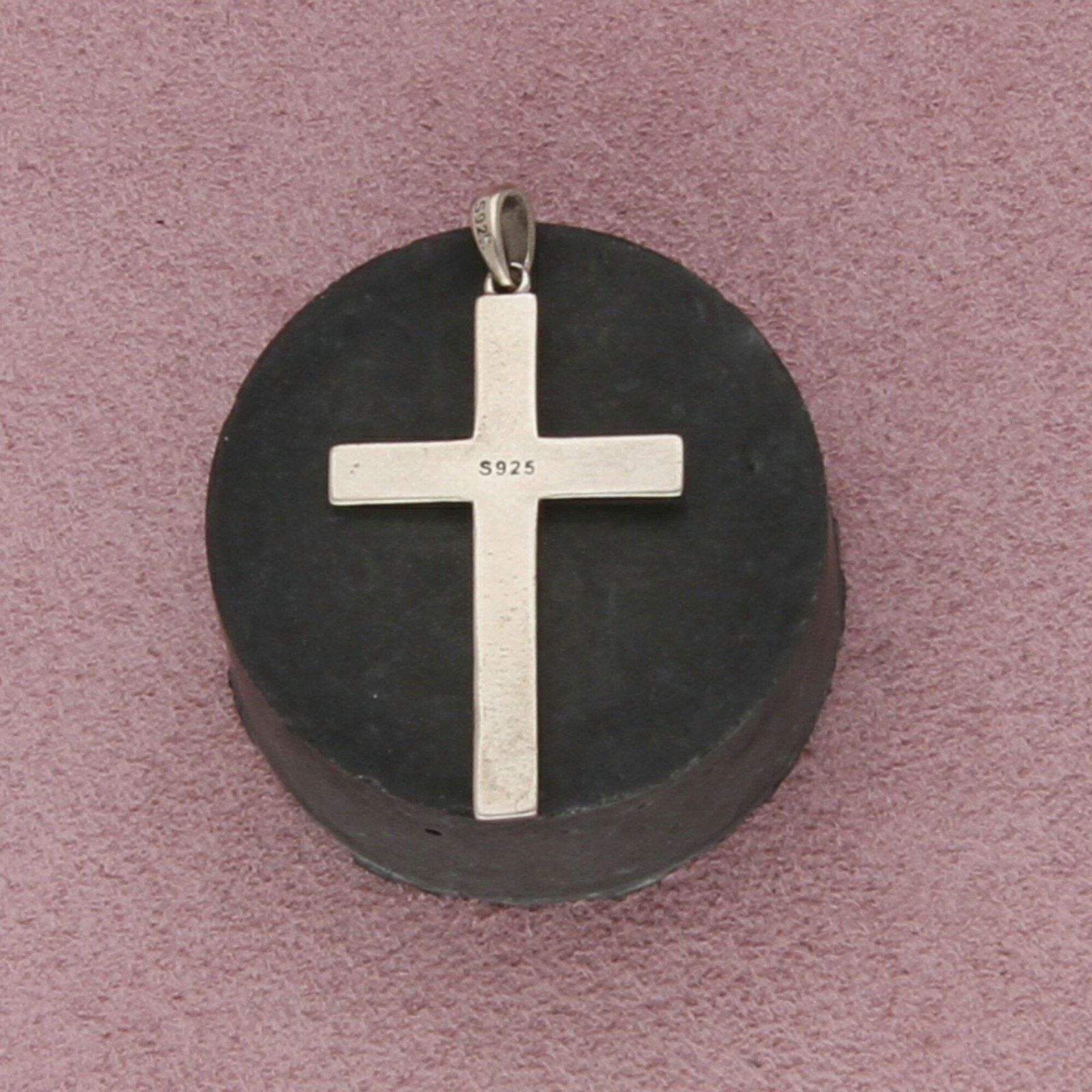 Sterling Silver sterling silver vintage faith cross pendant Size ONE SIZE - 2 Thumbnail