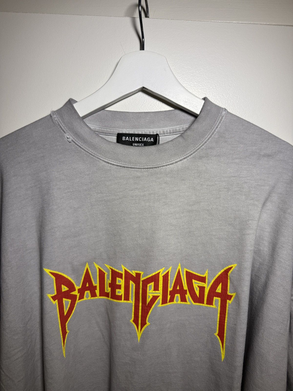 Balenciaga Balenciaga Metal Vintage Oversized T-Shirt Size US L / EU 52-54 / 3 - 2 Thumbnail