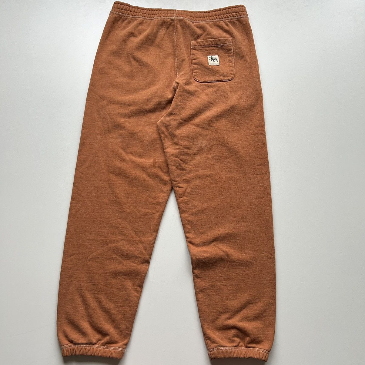 image of Vintage 2000S Stussy Work Gear Heavyweight Sweatpants XL in Orange, Men's (Size 36)