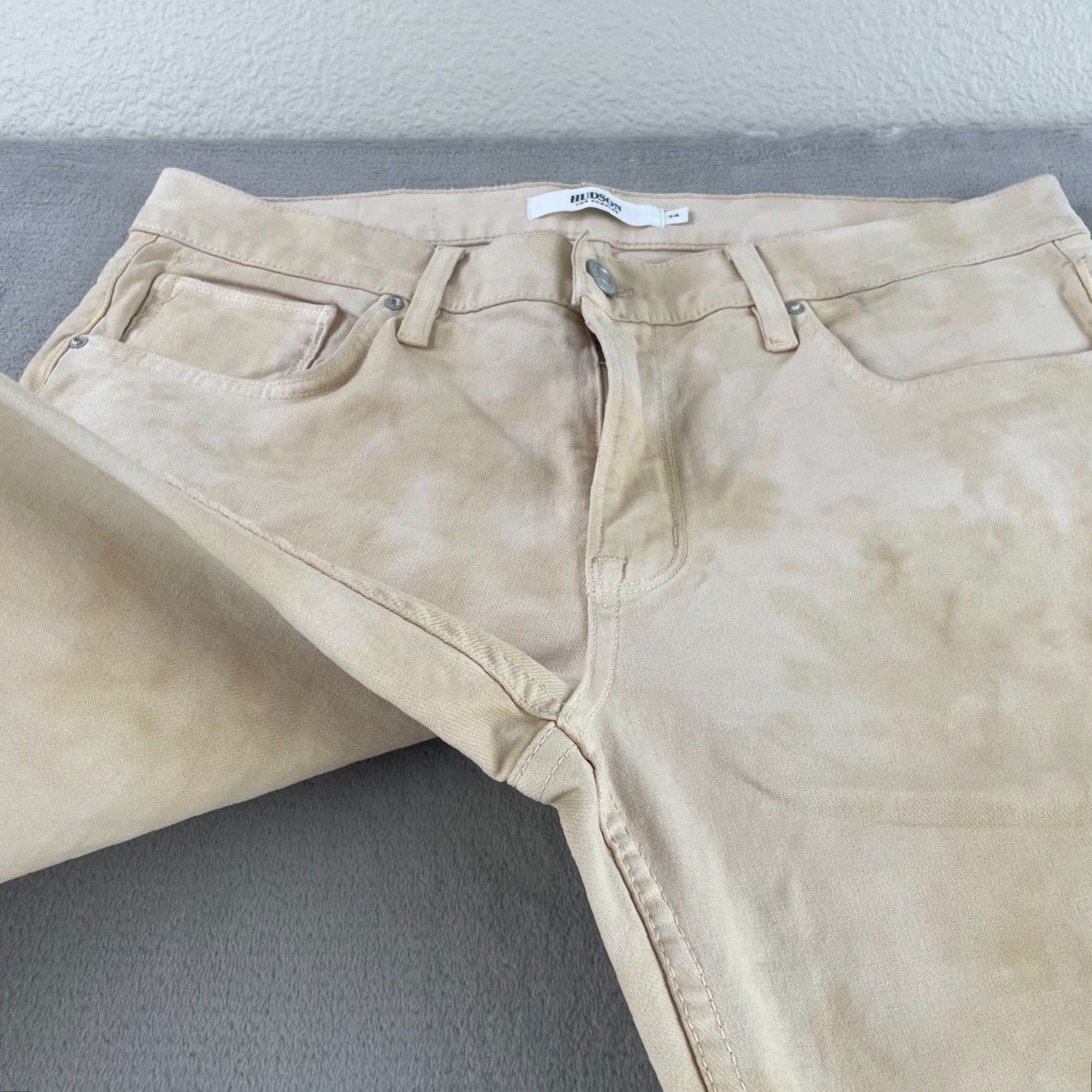 Hudson HUDSON Jeans Men 34x32 Sand Fatigue Zack Skinny Premium NWT Jeans Mens Slim 34 32 Beige Denim 5-Pocket Style Skinny 90s? Size US 34 / EU 50 - 5 Thumbnail