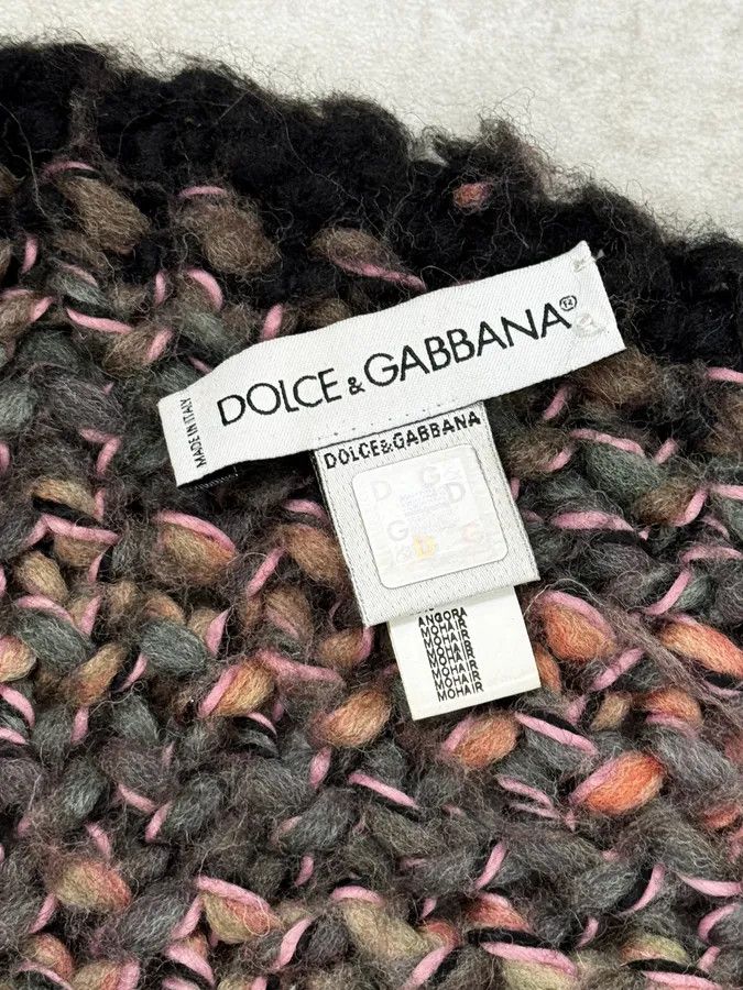 Dolce & Gabbana 1990s Dolce & Gabbana Gradient Pink Dark Wool Scarf Size ONE SIZE - 5 Thumbnail