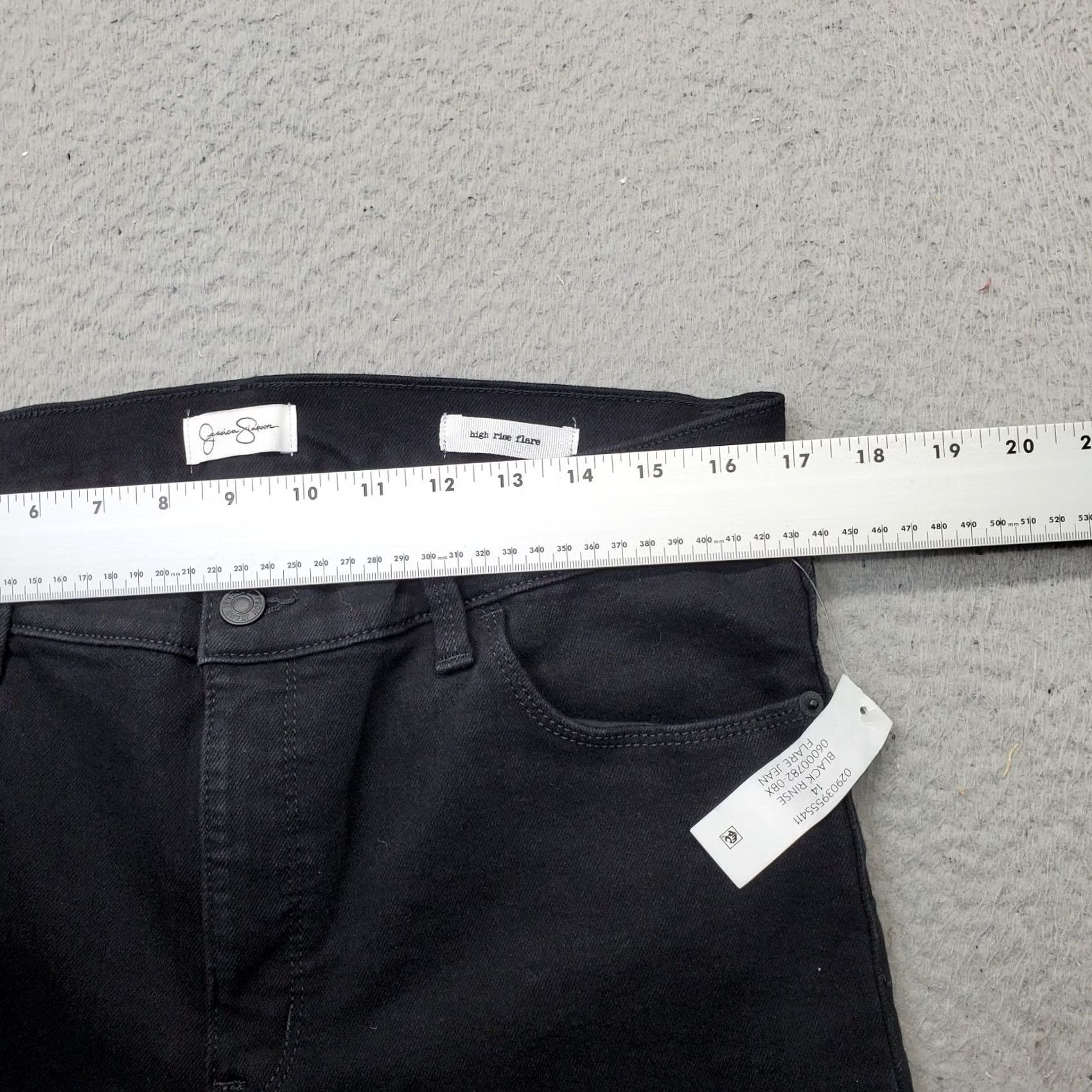 Jessica Simpson Jessica Simpson Jeans Womens 14 Black Denim Stretch Casual High Rise Flared Leg Jeans Womens 14 Black Denim Stretch Flared Leg Size 36" / US 14 / IT 50 - 6 Thumbnail