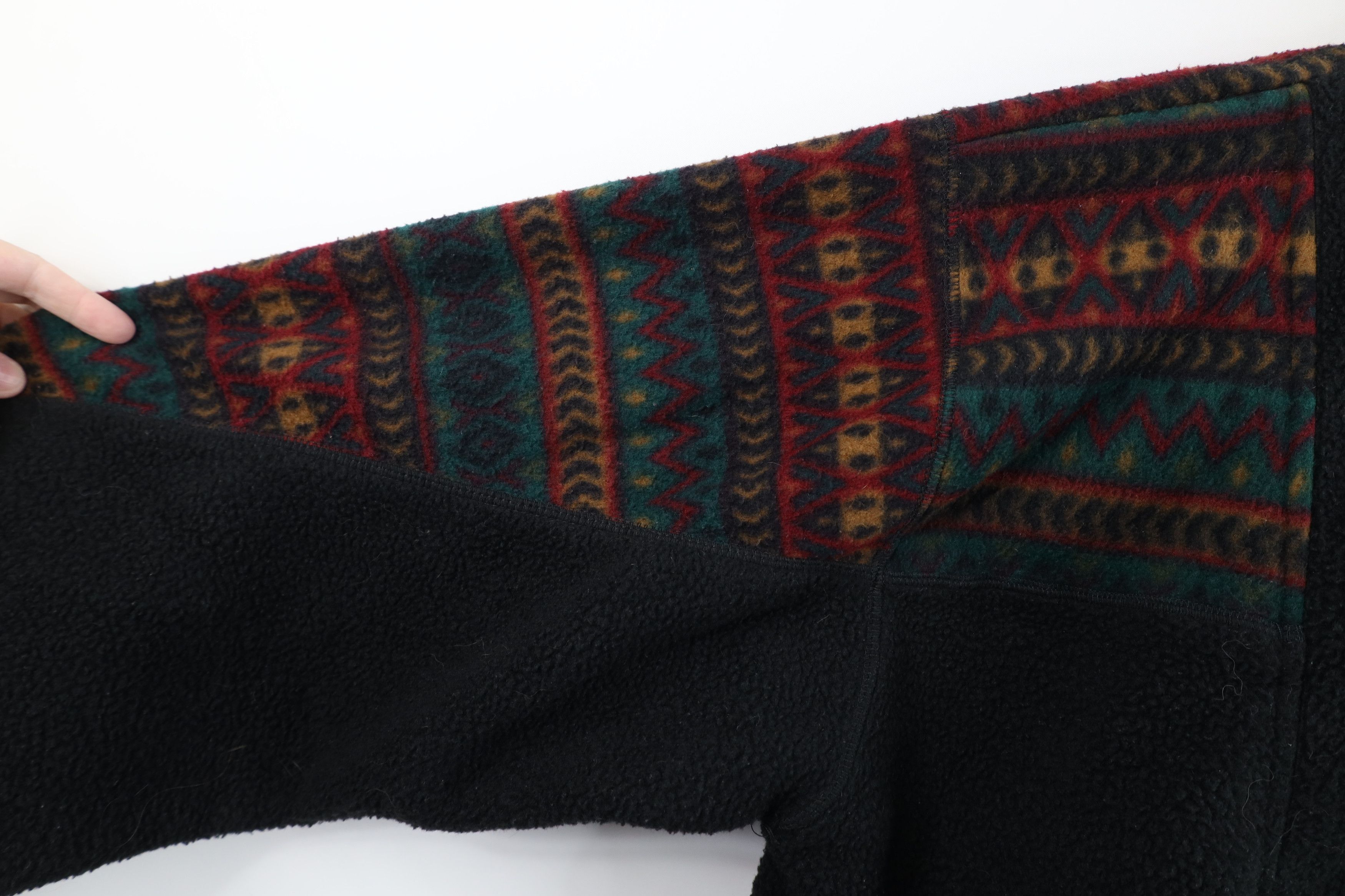 Vintage Vintage 90s Streetwear Southwestern Half Zip Fleece Sweater Size US M / EU 48-50 / 2 - 4 Thumbnail