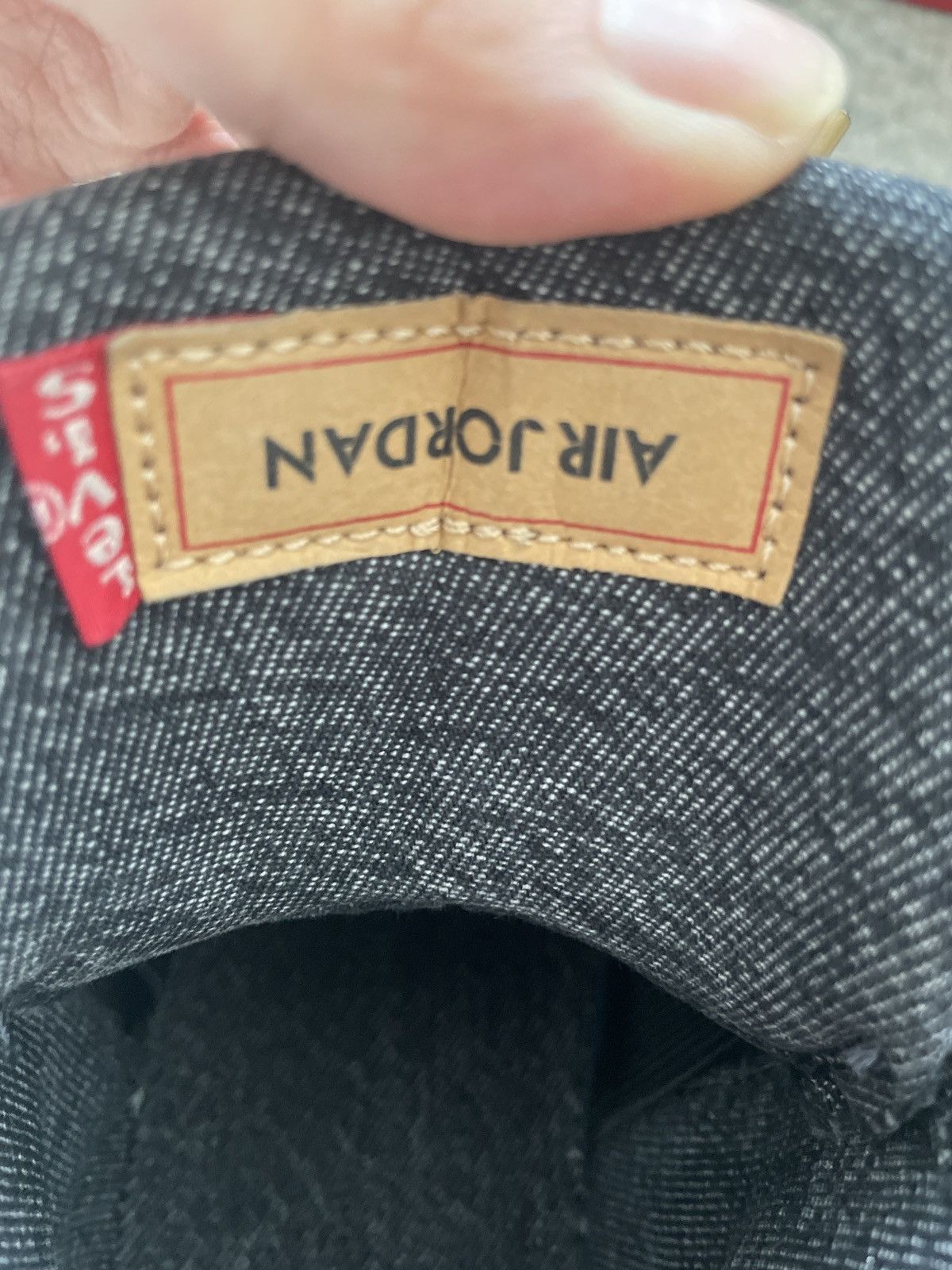 Levi's × Nike Levis x Nike Air Jordan 4 Retro Black Size US 8.5 / EU 41-42 - 12 Thumbnail