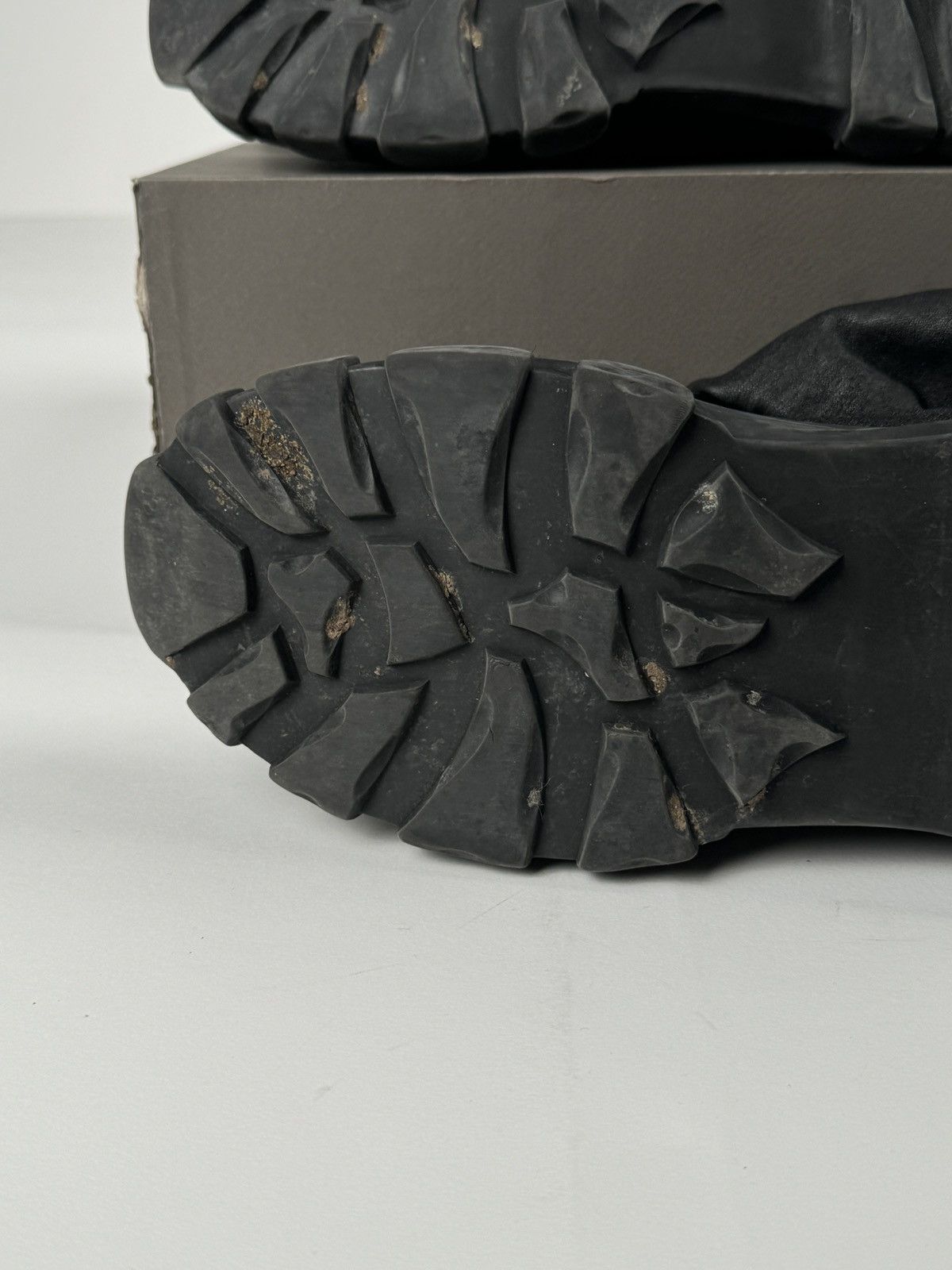 Rick Owens × Rick Owens Drkshdw Rick Owens Bozo Tractor Stocking Boots Size US 11 / EU 44 - 11 Thumbnail