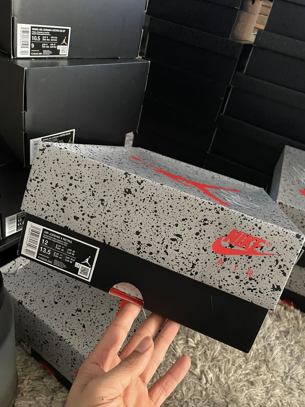 Jordan Brand Jordan 4 Bred Reimagined Size US 12 / EU 45 - 9 Thumbnail