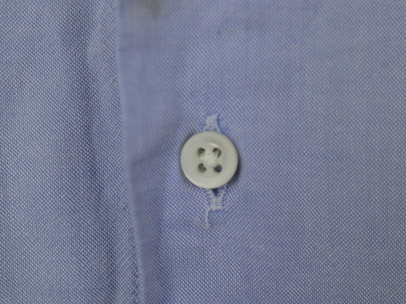 Armani Armani Blue Collared Button-Up Dress Shirt Size 42 Size 38R - 7 Thumbnail