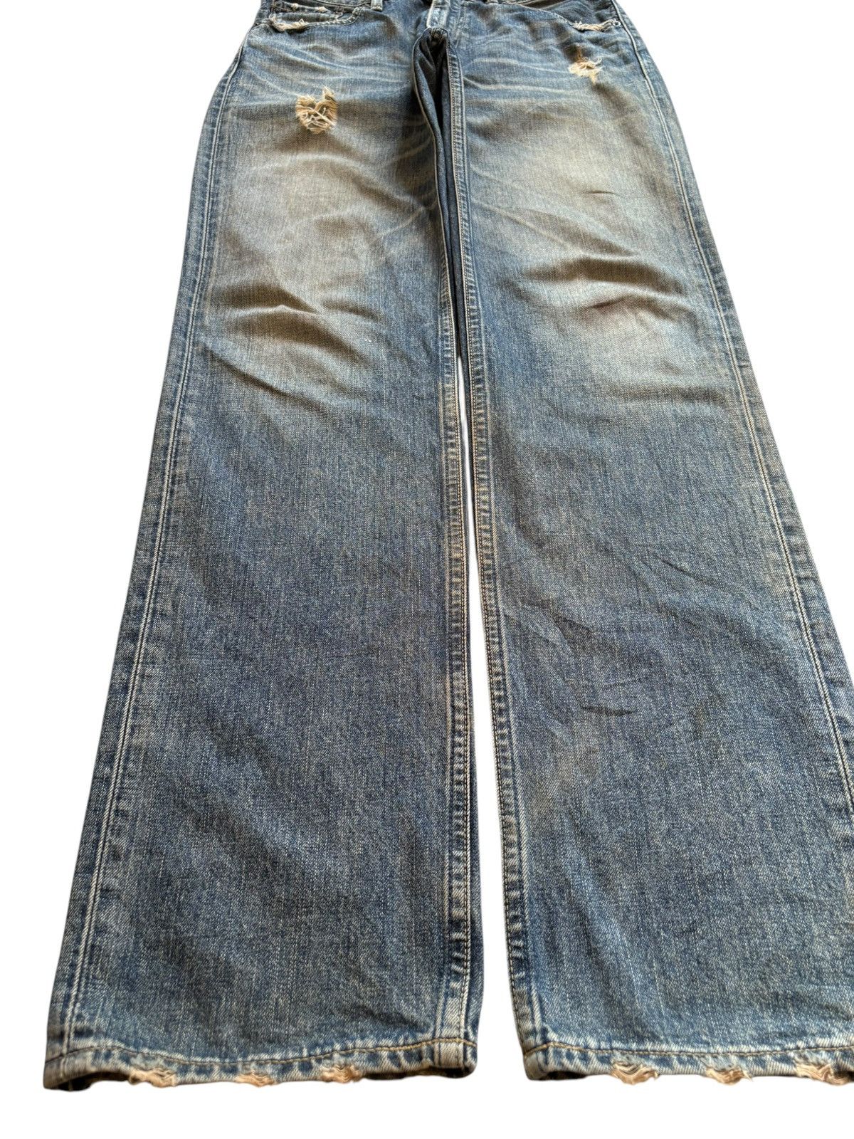 Levi's Vintage 90s Levis 502 Rusty Mud Wash Distressed Loose Jeans Size US 30 / EU 46 - 6 Thumbnail