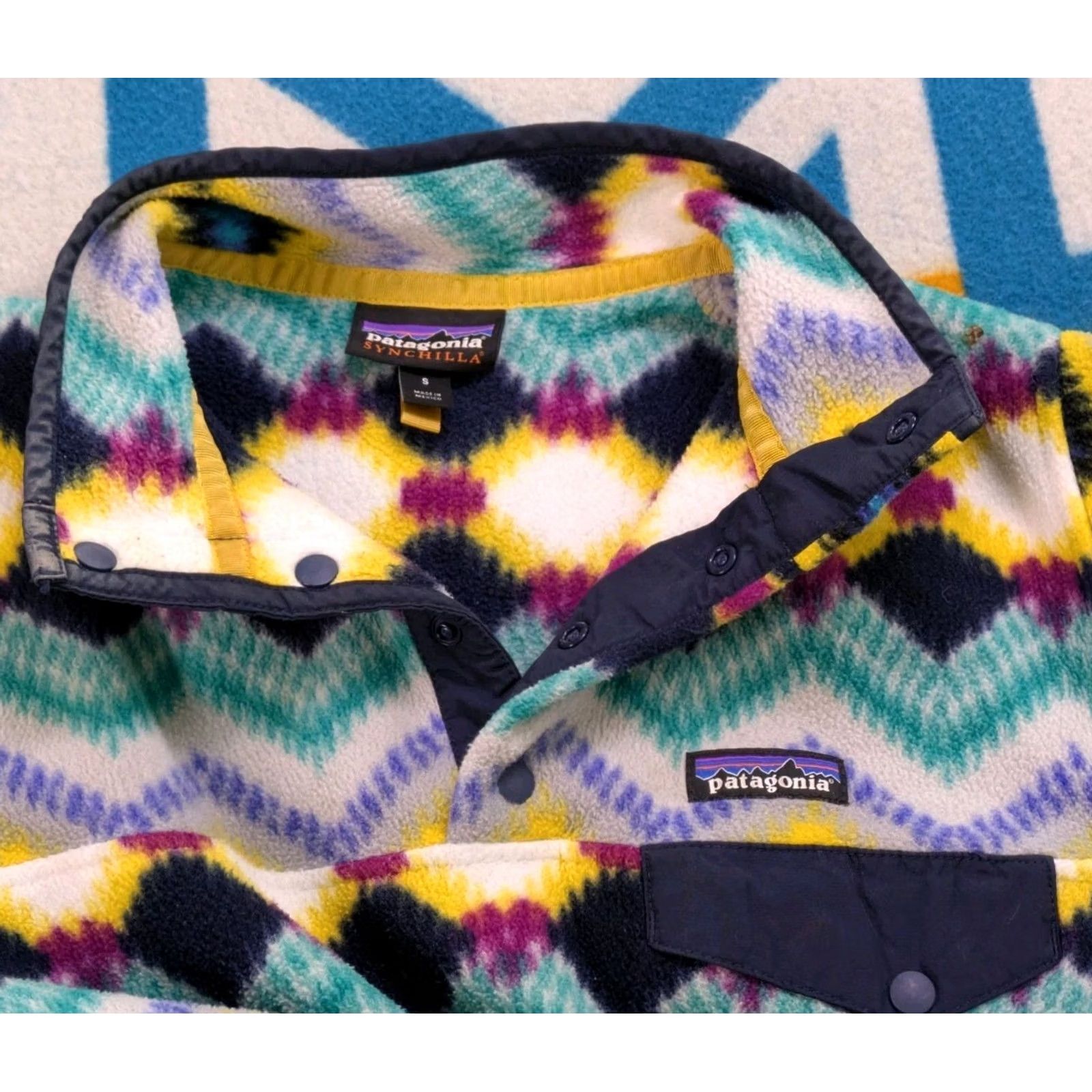 Patagonia Patagonia Synchilla Fleece Pullover Sweater Aztec Camo Small Women Size S / US 4 / IT 40 - 4 Thumbnail