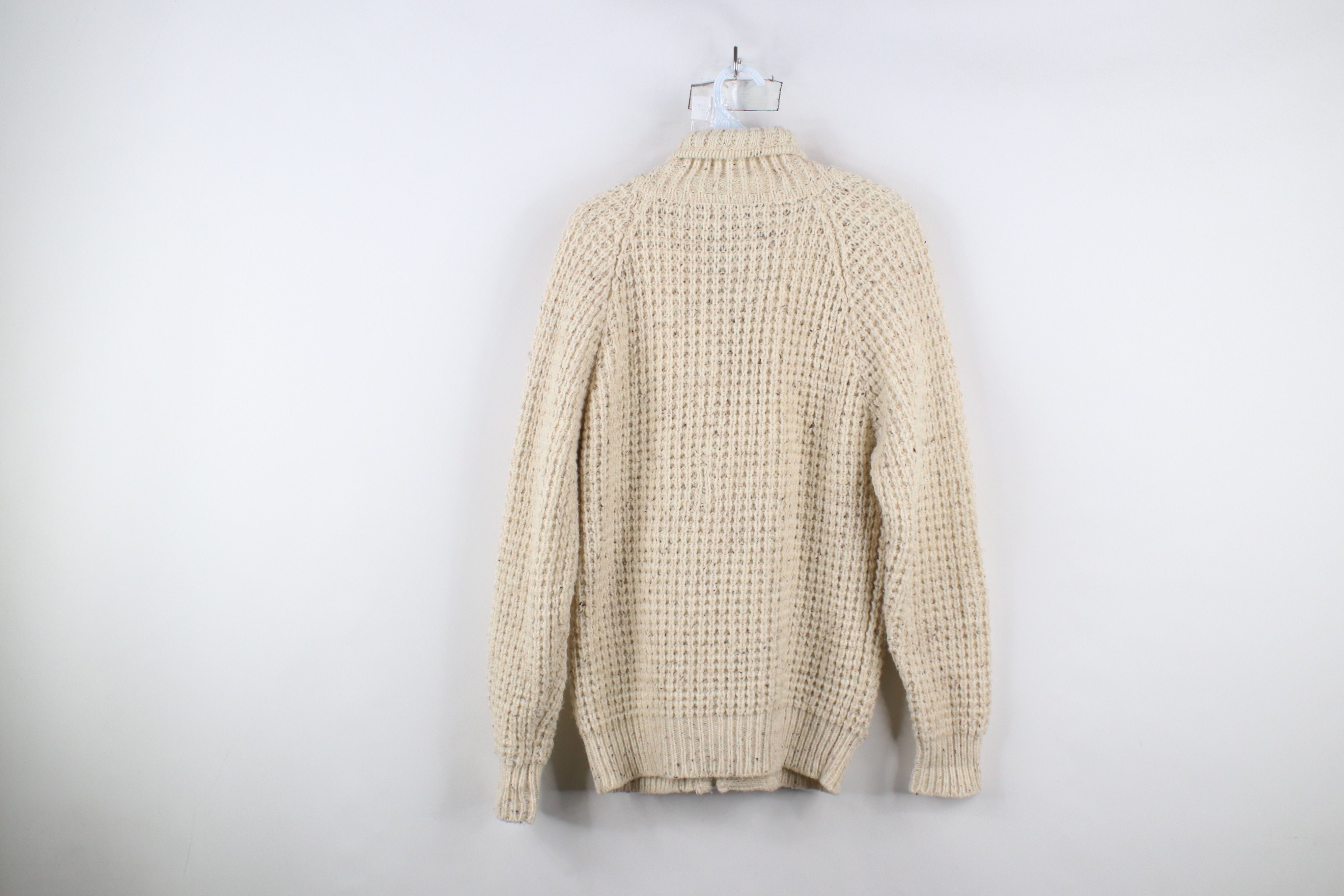Vintage Vintage 70s Streetwear Fisherman Cable Knit Cardigan Sweater Size US M / EU 48-50 / 2 - 7 Thumbnail