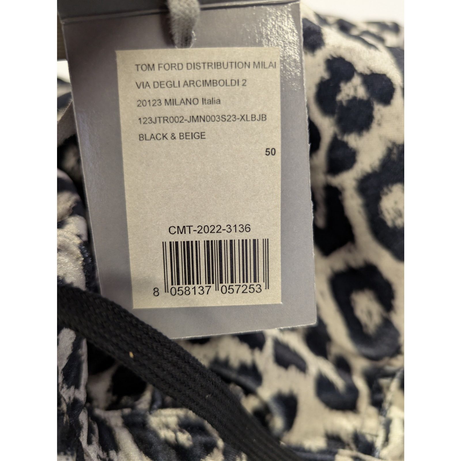 Tom Ford o1rshd1 Leopard-Print Cut and Sewn Knitted Shorts in Black Size US 34 / EU 50 - 22 Thumbnail