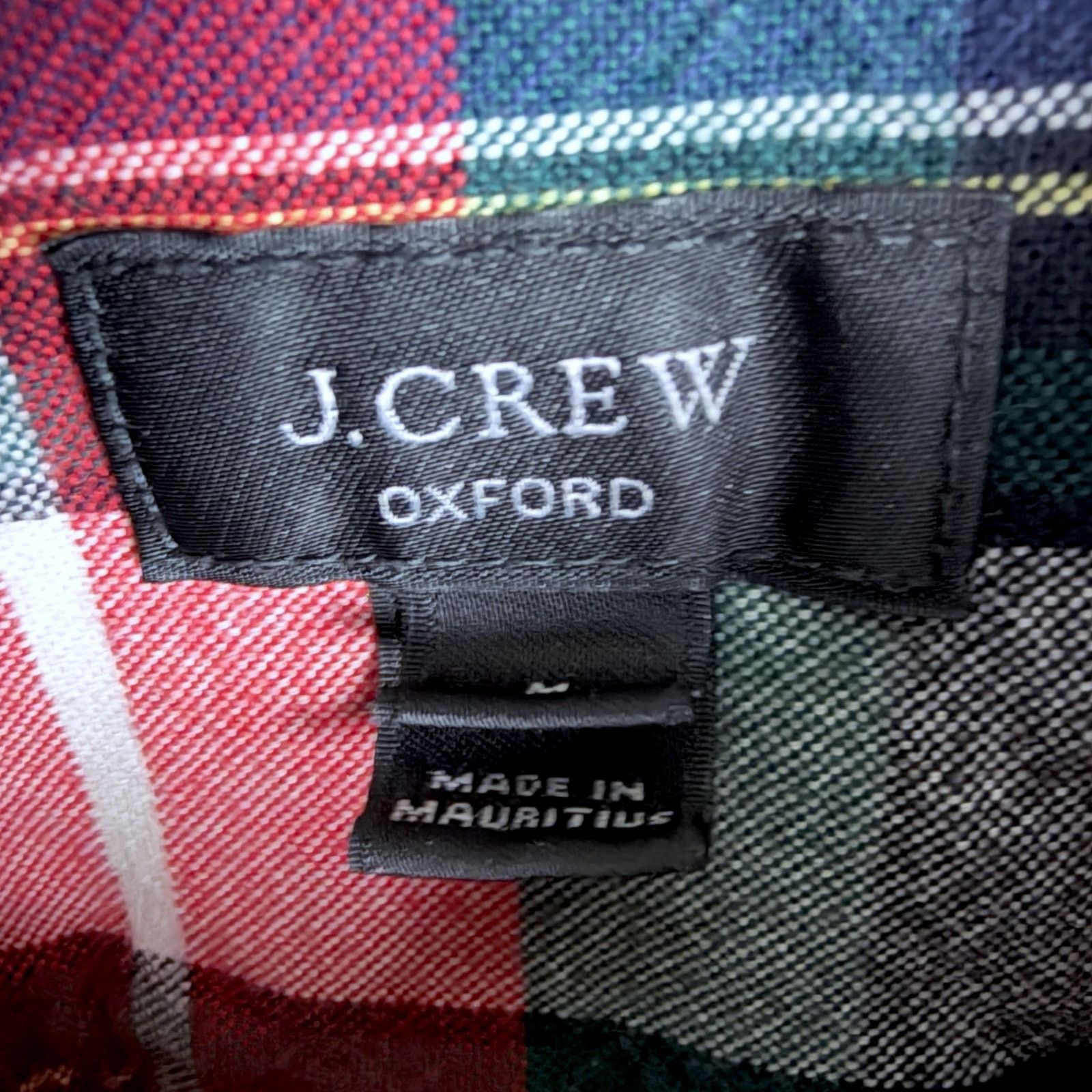 J.Crew J.Crew Oxford Button Down Shirt Men's Medium Red Green Plaid Size US M / EU 48-50 / 2 - 6 Thumbnail