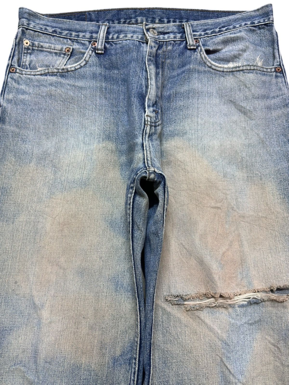 Levi's Vintage Clothing Vintage Levi’s 533 Baggy Mudwash Distressed Denim Size US 34 / EU 50 - 2 Thumbnail