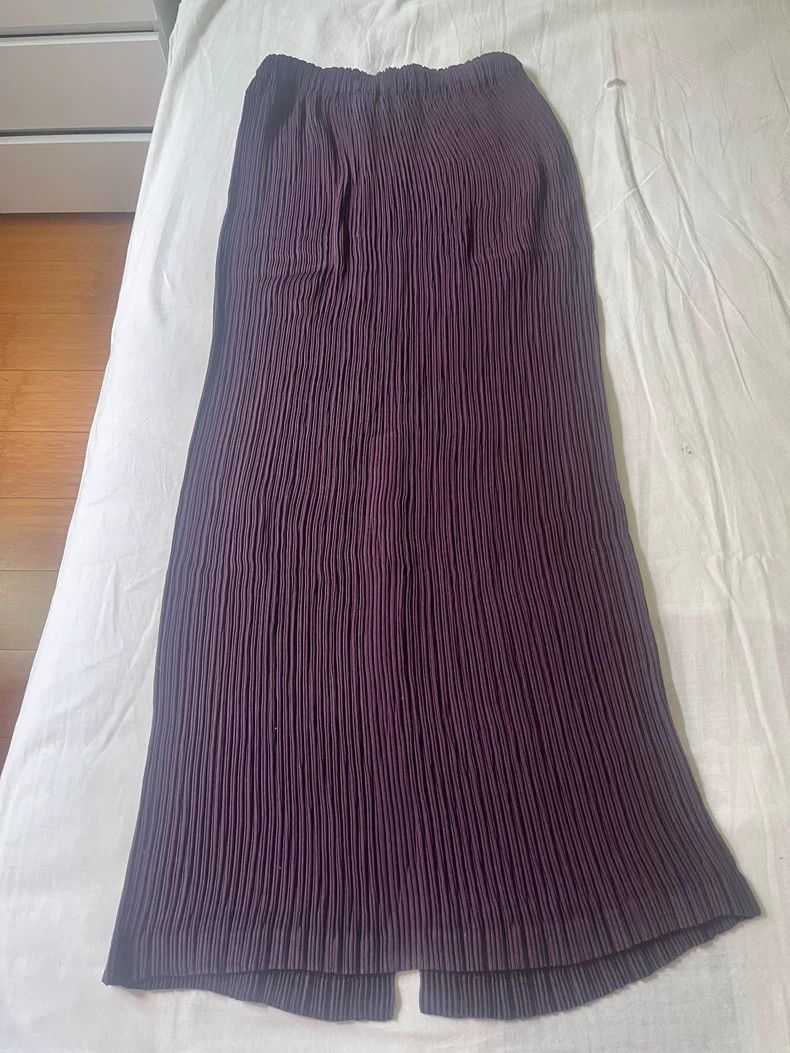 Other Issey Miyake size:2 Purple toothpick skirt Size 22" - 2 Thumbnail