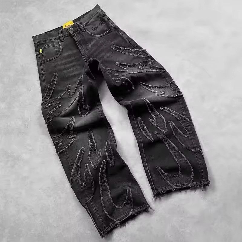 Jean Hip Hop Baggy Jeans Men's Street Fashion Size US 29 - 1 Thumbnail