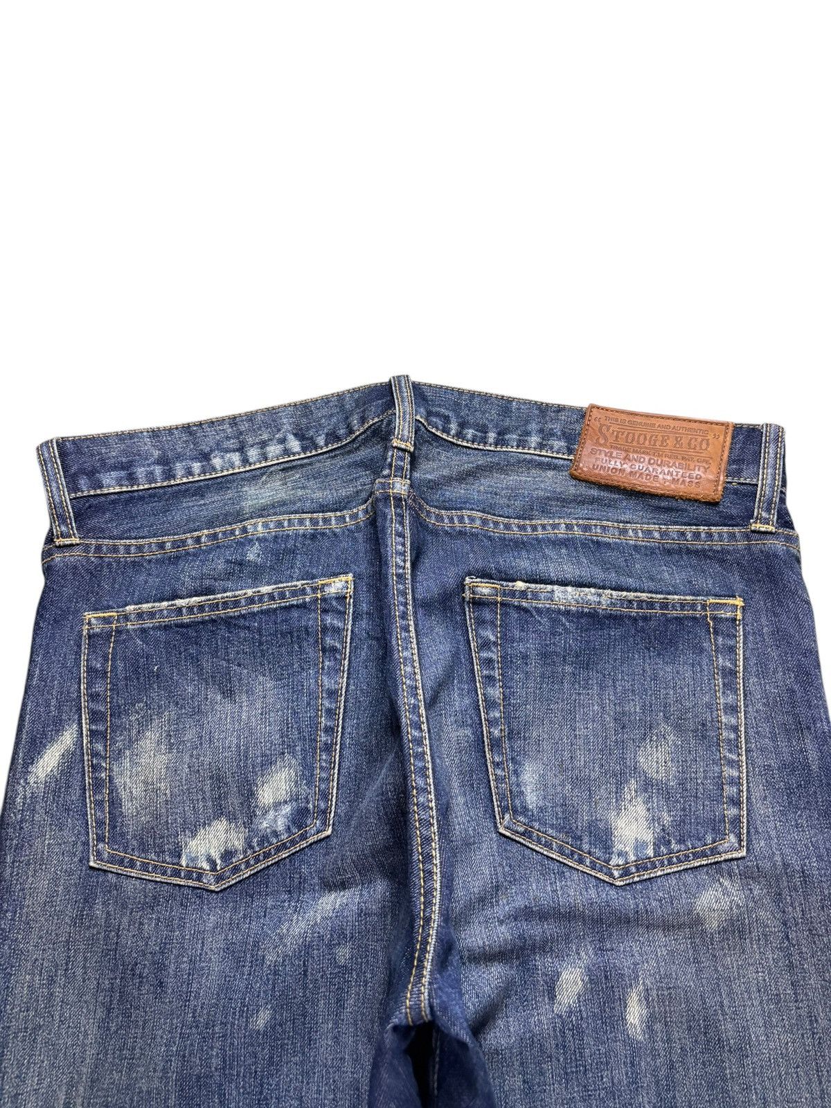 Japanese Brand Vintage Japanese Brand Acid Mud Wash Distress Ripped Jeans Size US 35 - 8 Thumbnail