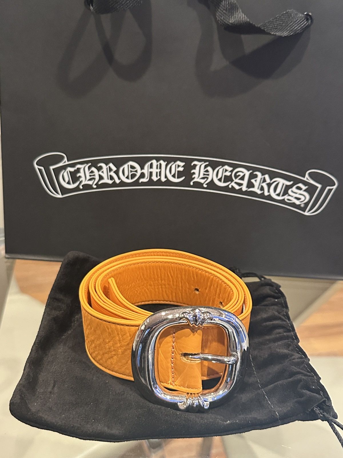 Chrome Hearts Chrome Hearts Gunslinger orange leather Belt Size ONE SIZE - 2 Thumbnail