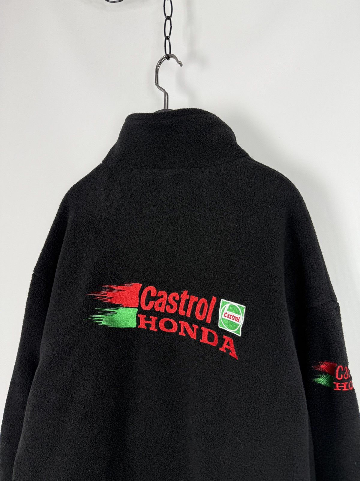 Vintage 2000s Vintage Honda Racing HRC Castrol Fleece Zip Jacket Size US XL / EU 56 / 4 - 7 Thumbnail