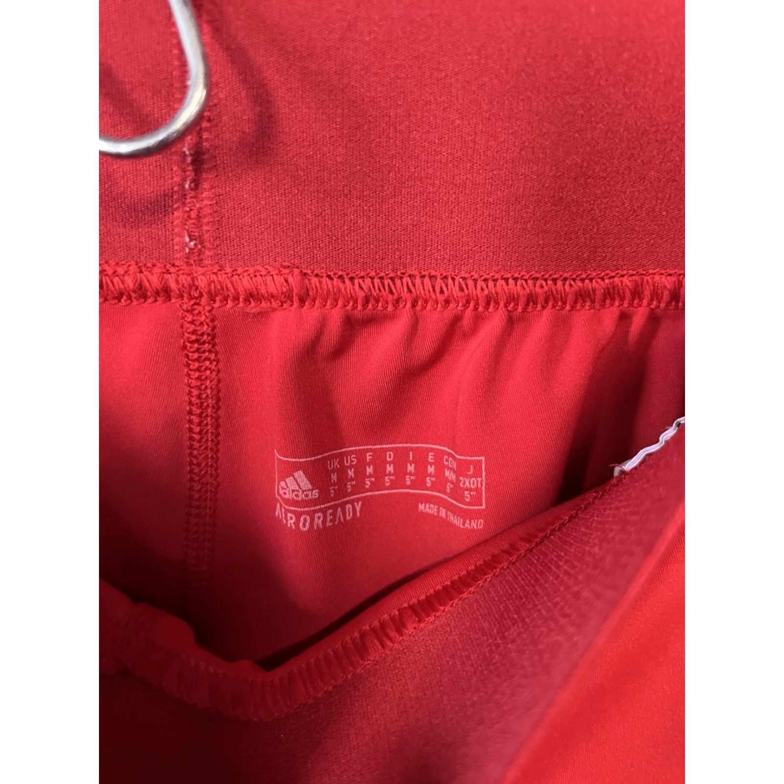 Adidas Adidas Womens Red Biker Shorts Compression Size M Aeroready Size 32" / US 10 / IT 46 - 3 Thumbnail