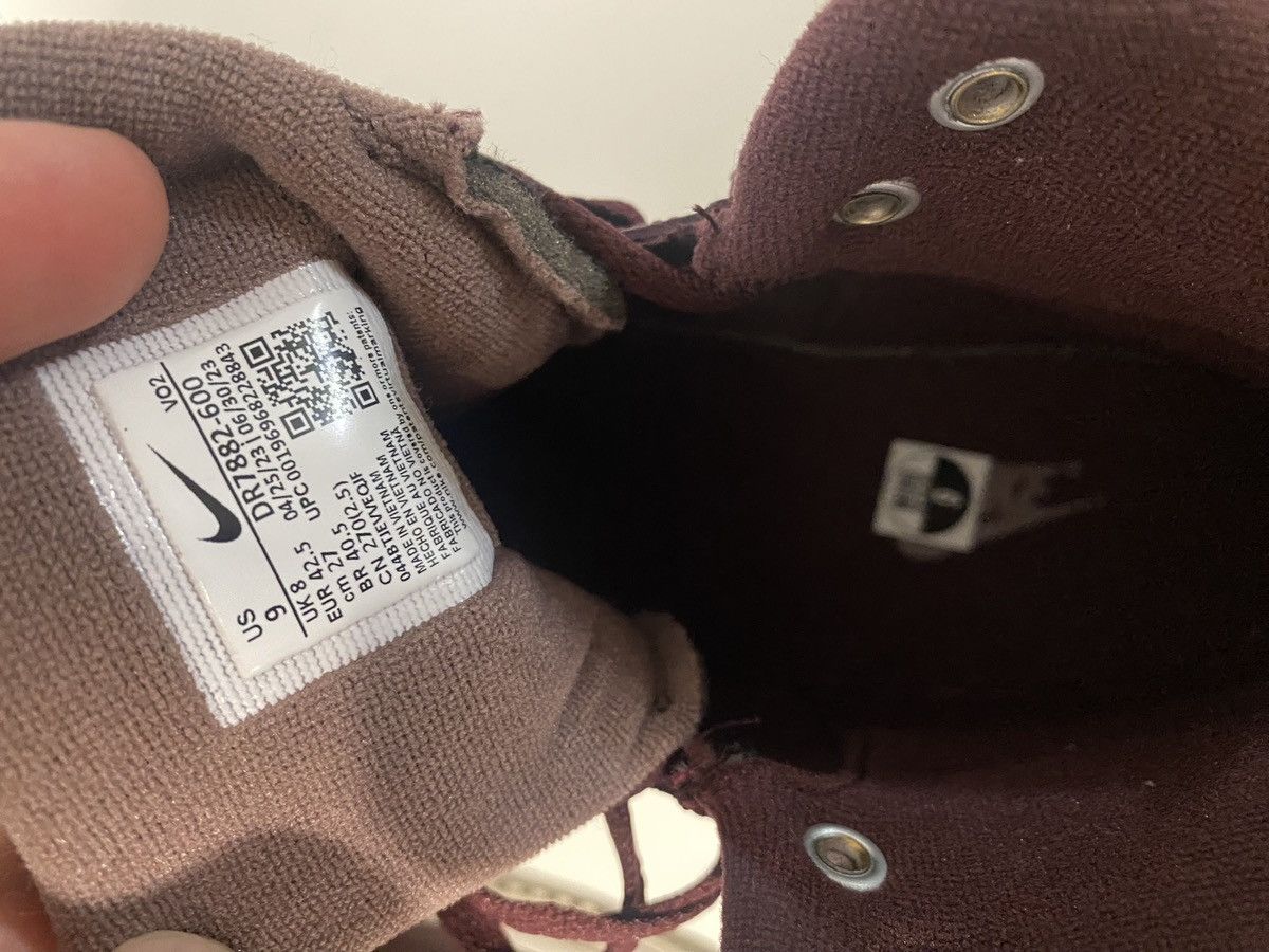 Nike Nike Court Vision Winter Burgundy Mid Top Sz 9 Dr7882-600 Size US 9.5 / EU 42-43 - 4 Thumbnail