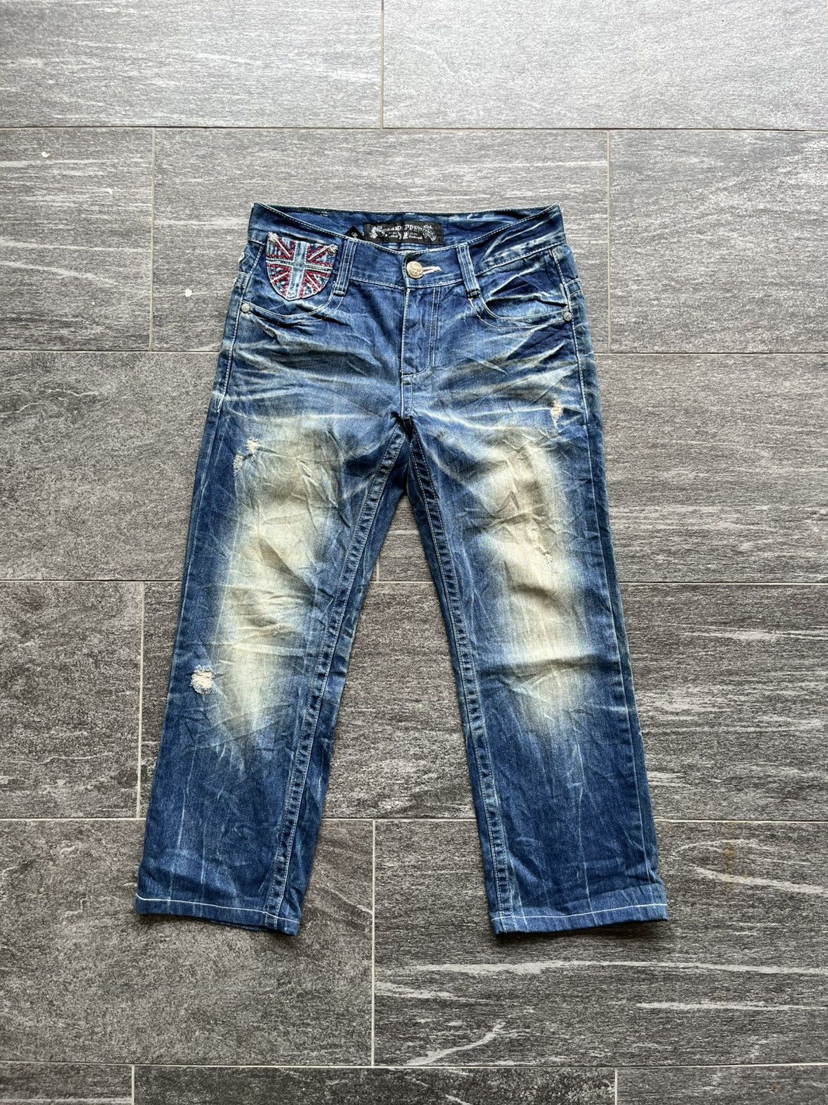 Other Red Pepper Wing & UK Flag Embroidered Denim Size US 30 / EU 46 - 2 Thumbnail