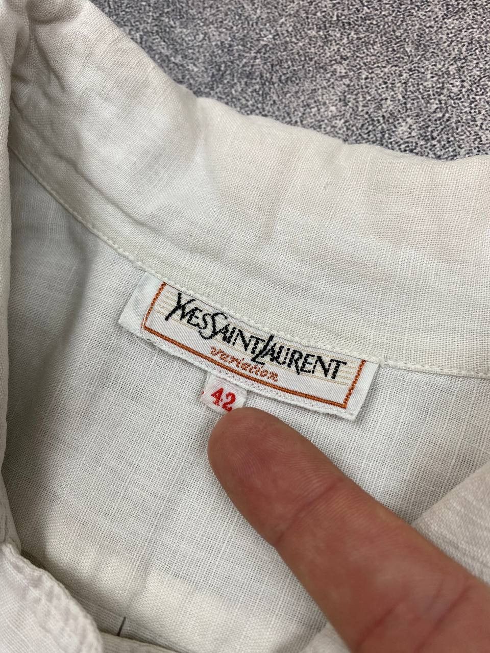 Vintage × Yves Saint Laurent 90s YSL Yves Saint Laurent variation Shirt 38 Size M / US 6-8 / IT 42-44 - 10 Thumbnail