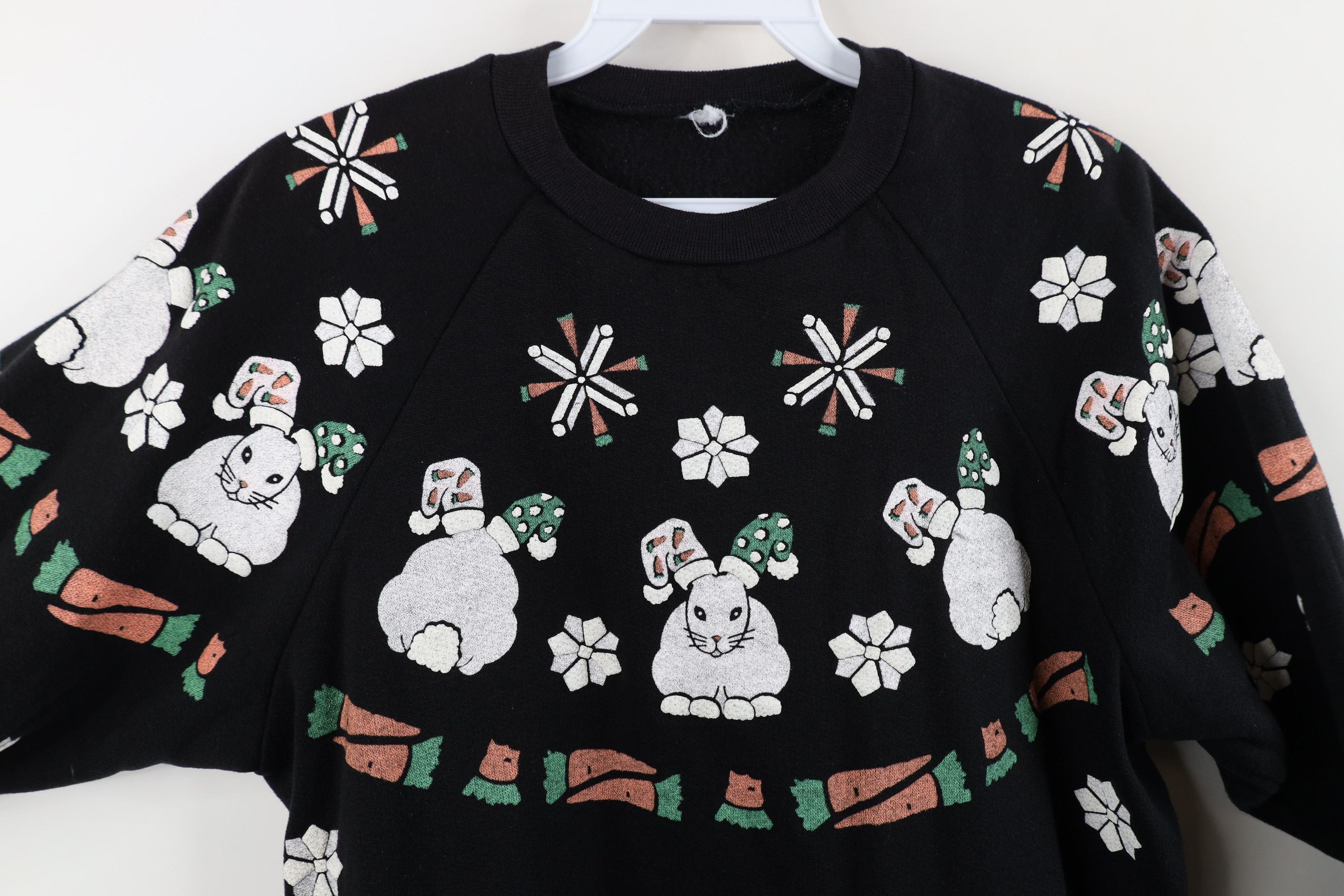 Vintage Vintage 90s Christmas Over Print Crewneck Sweatshirt Size M / US 6-8 / IT 42-44 - 4 Thumbnail