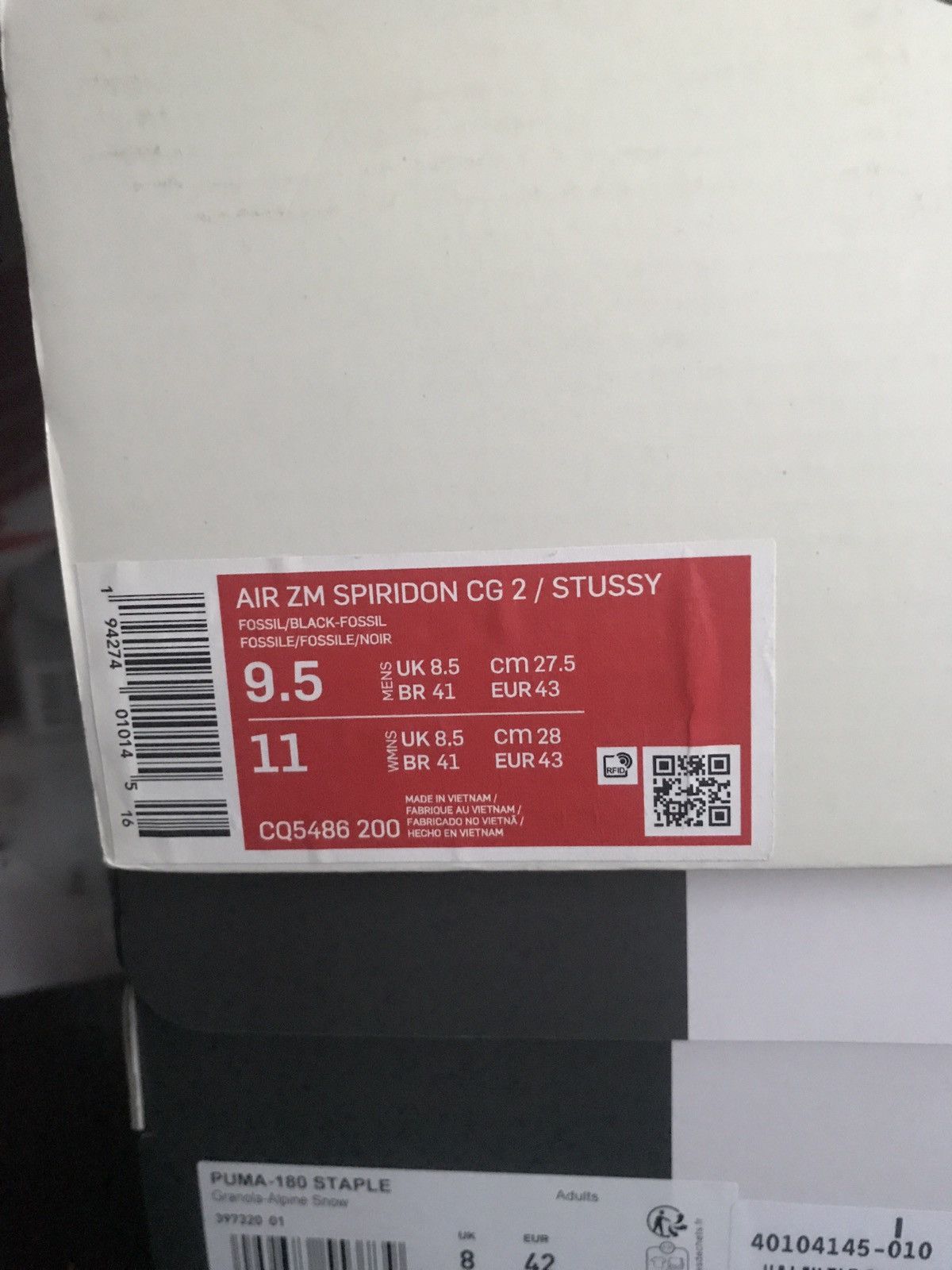Nike × Stussy Nike Air Zoom Spiridon Cage 2 x Stussy Fossil Size US 10 / EU 43 - 16 Thumbnail