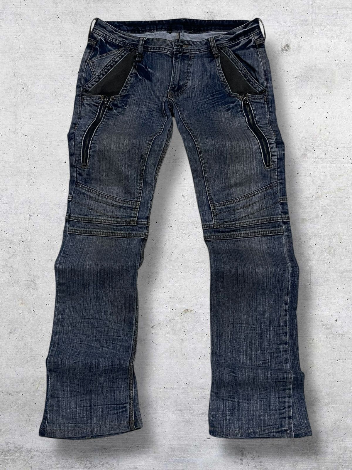 VINTAGE NICOLE HIDEWAYS JAPAN DESIGNER BIKERSTYLE PUNK DENIM