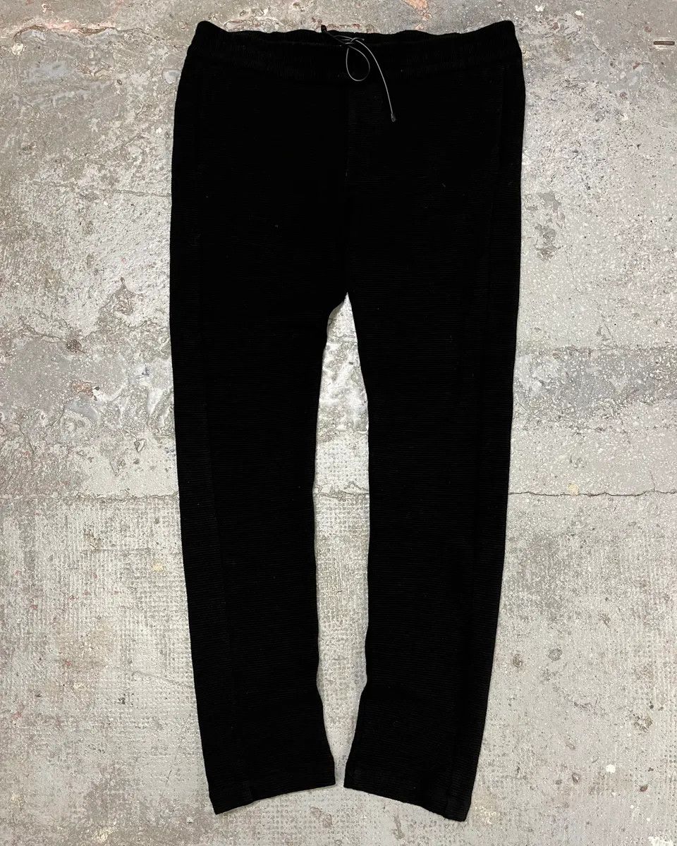 Emporio Armani × Vintage AW2013 Emporio Armani Black Wool Long Cozy Pants Size US 33 - 3 Thumbnail