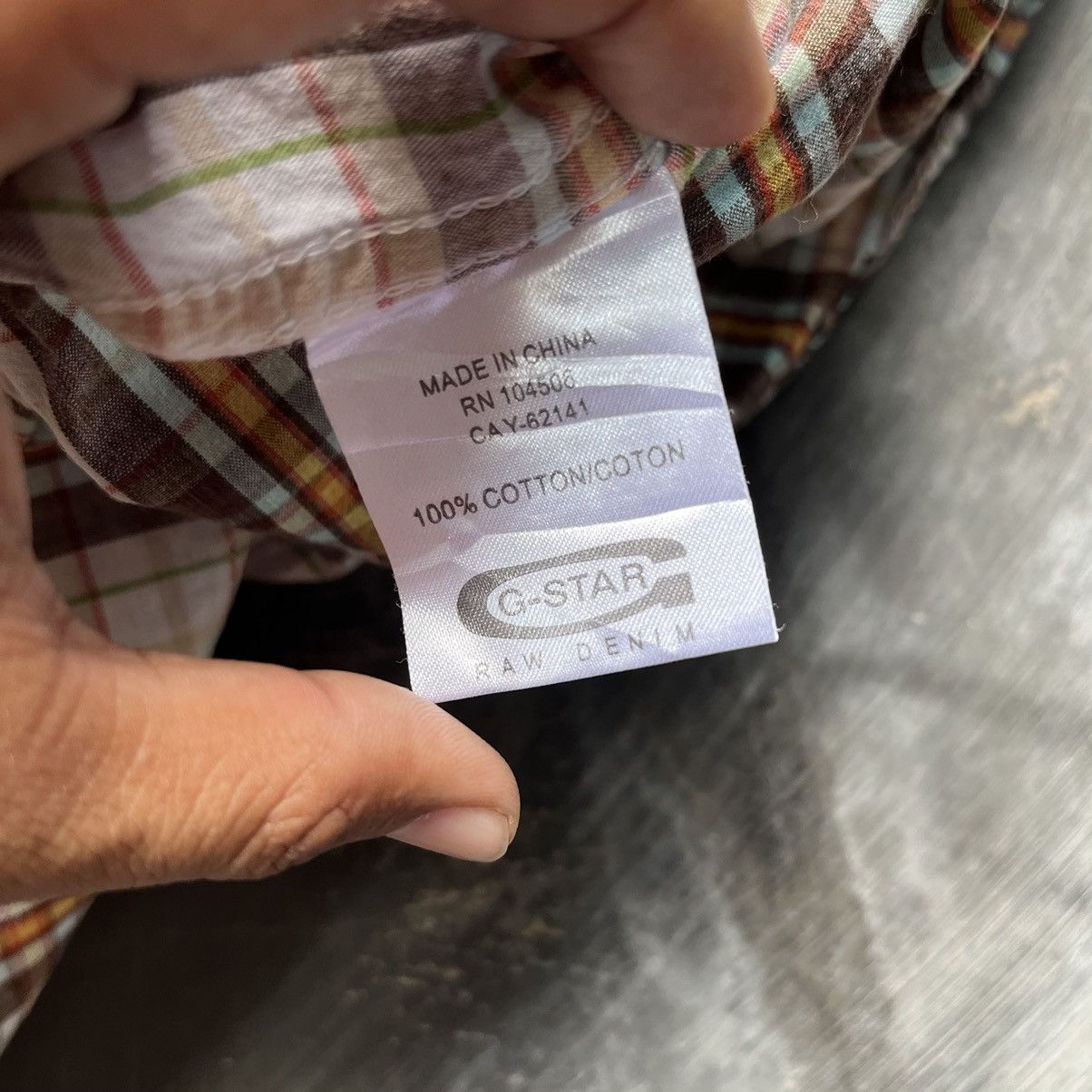 G-Star G star raw plaid luxor back stitch shirt Size US M / EU 48-50 / 2 - 6 Thumbnail