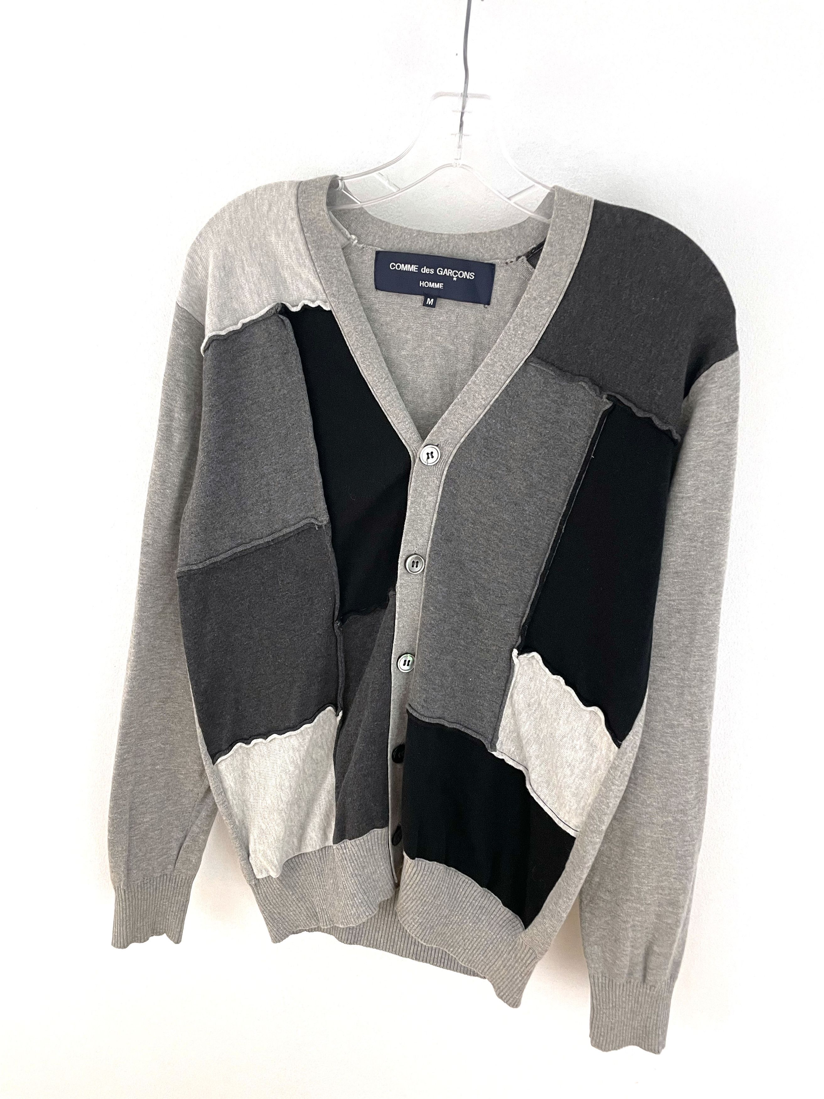 Comme des Garcons Homme 2009 Patchwork Cardigan Size US M / EU 48-50 / 2 - 2 Thumbnail